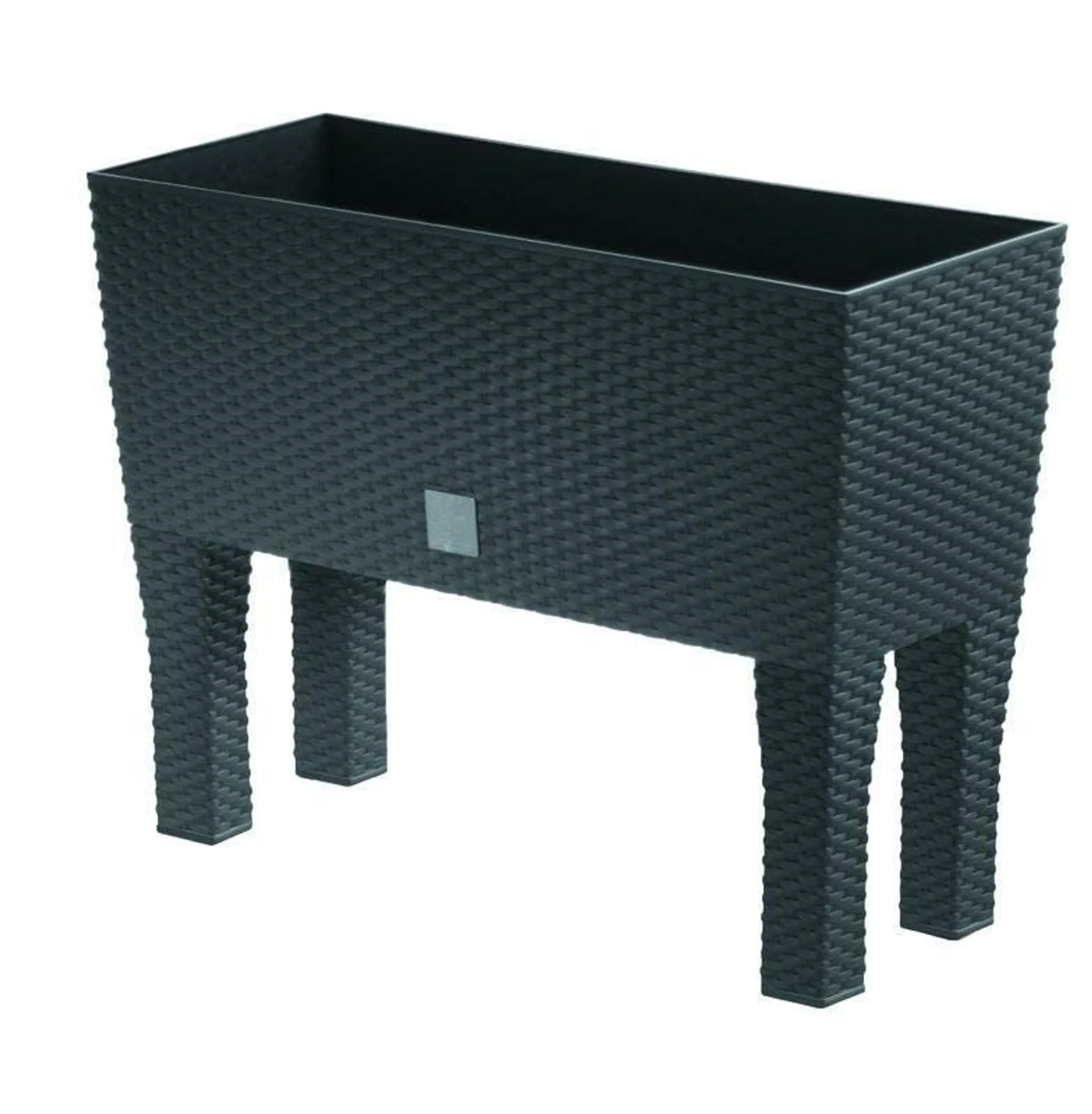 Table Potagère En Rotin Anthracite