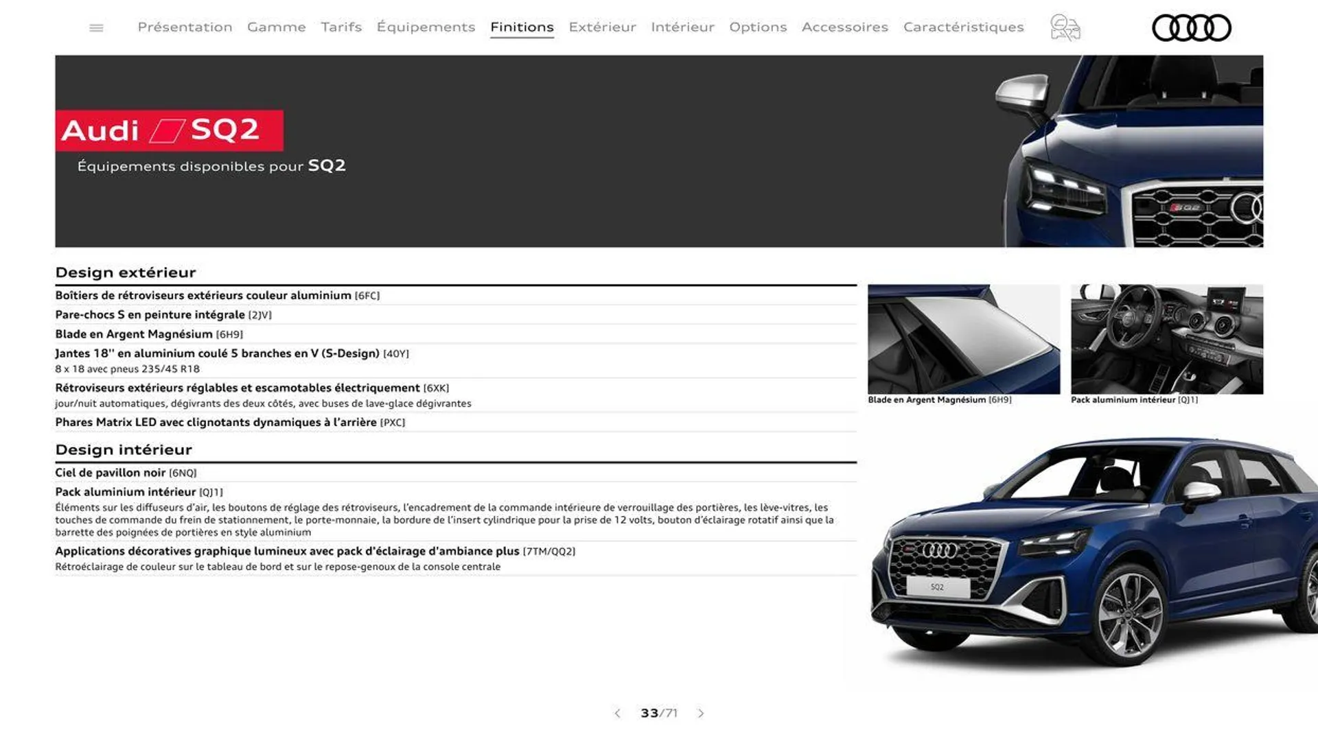 Audi Q2 du 20 août au 31 décembre 2024 - Catalogue page 33