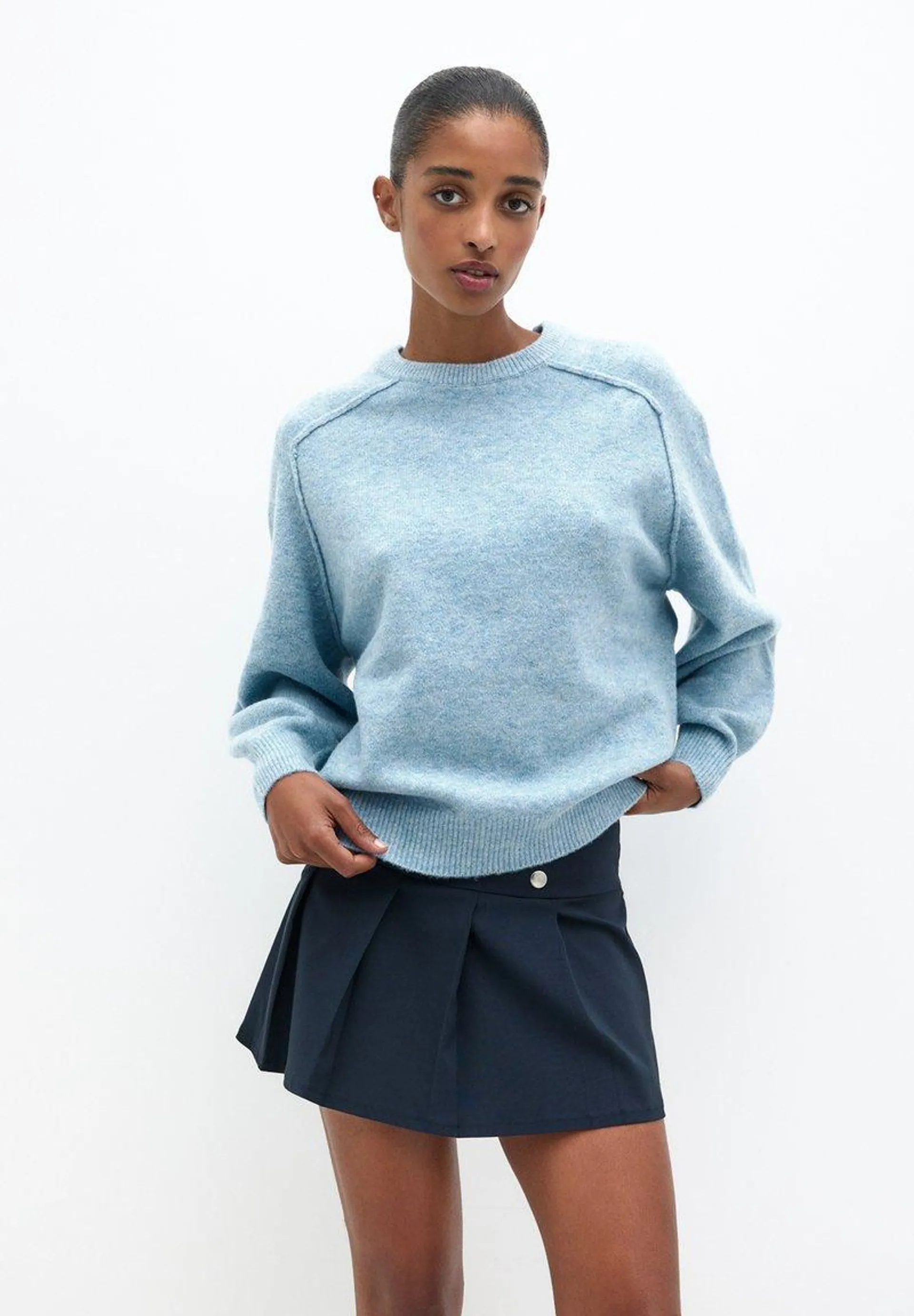 OVERSIZE - Pullover - blue grey