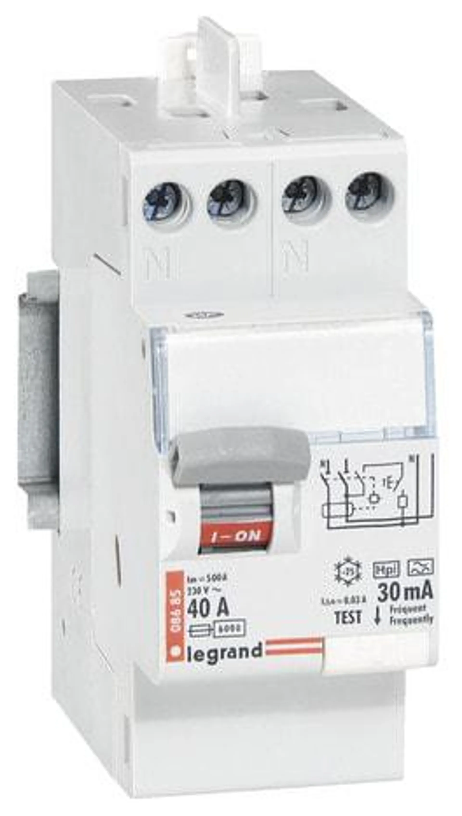 Interrupteur différentiel 30 mA 40A type AC - Legrand