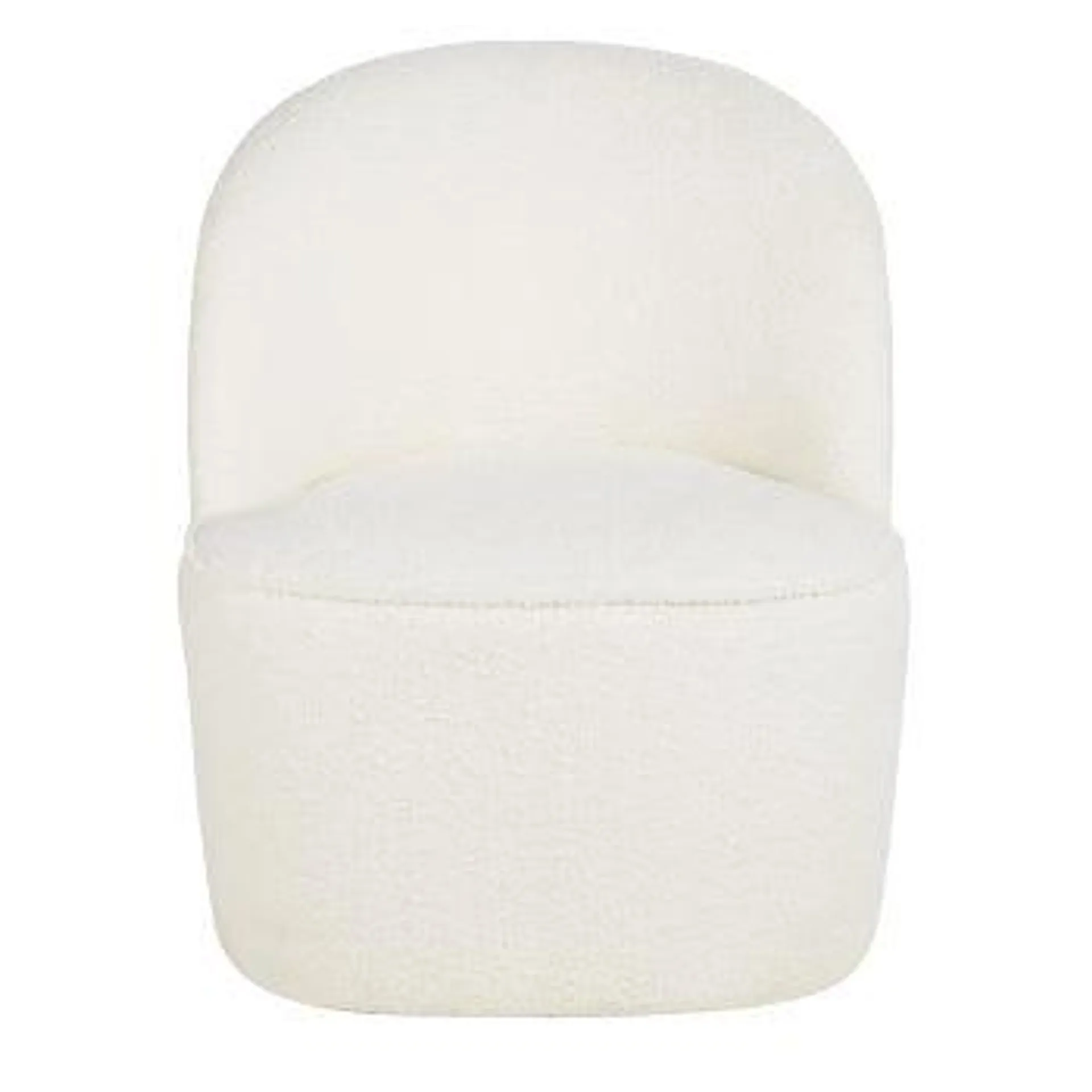 Blackhill Business - Sillón profesional de tejido reciclado de rizo blanco roto