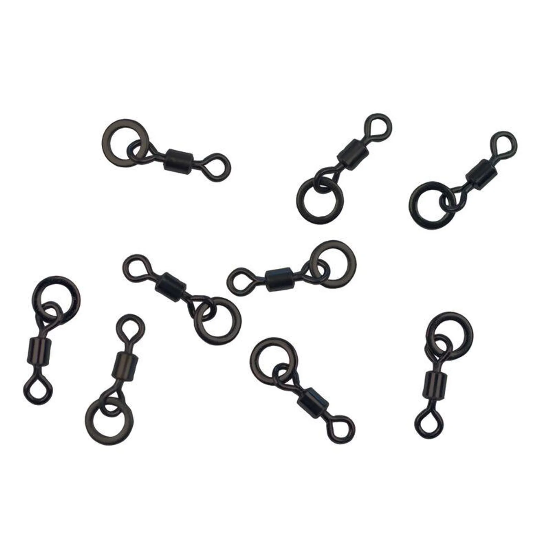 Emerillons à anneaux carpe mack2 mini hook ring swivel (x15)