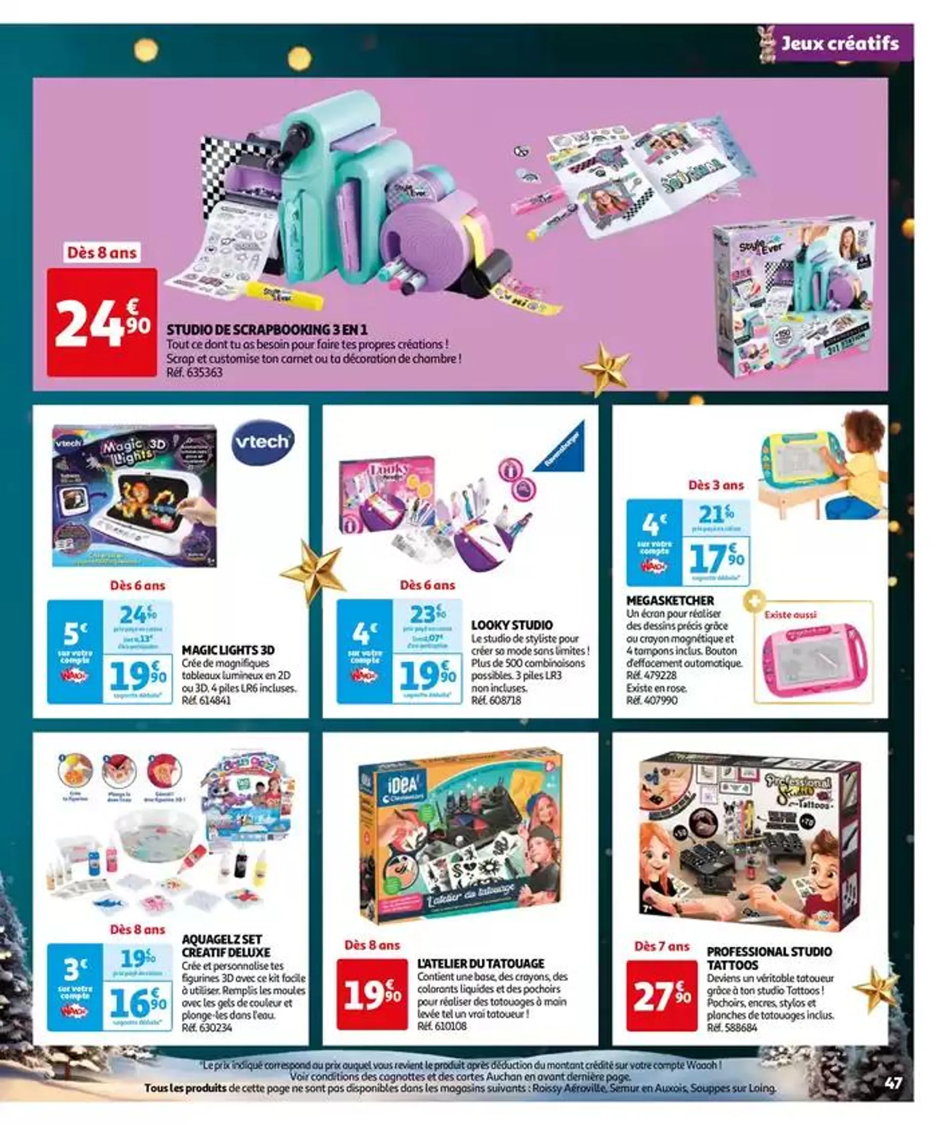 Réveillons Noël, un max de promos pour les fêtes du 11 octobre au 6 décembre 2024 - Catalogue page 47