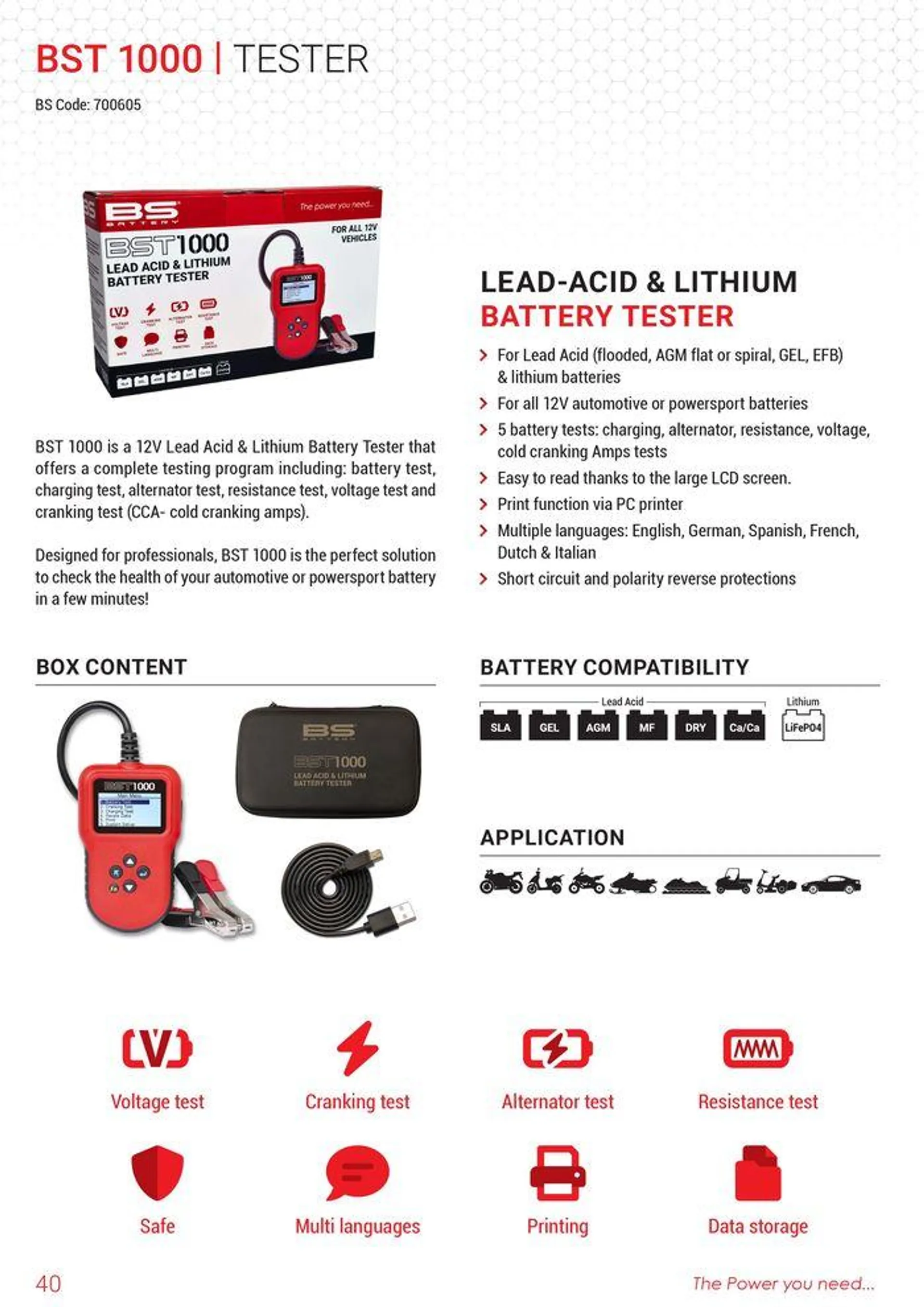 BS BATTERY 2024 du 12 septembre au 31 décembre 2024 - Catalogue page 40