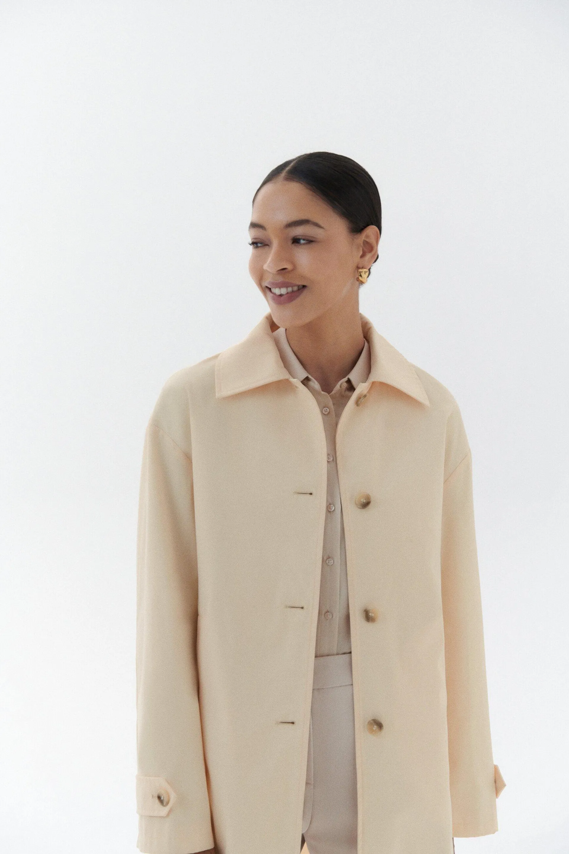 Manteau gdax beige femme