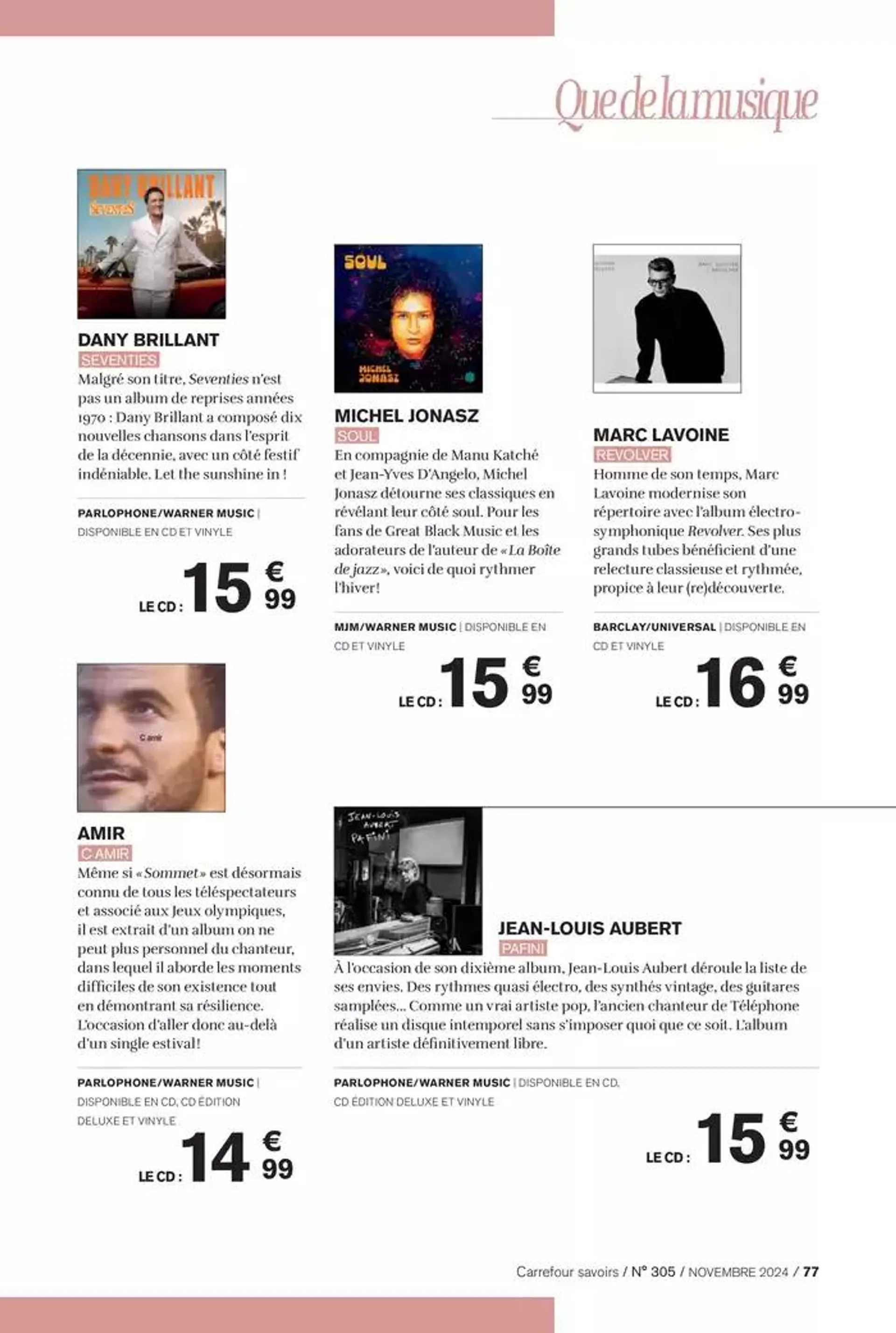 À CHACUN SA CULTURE du 1 novembre au 30 novembre 2024 - Catalogue page 77