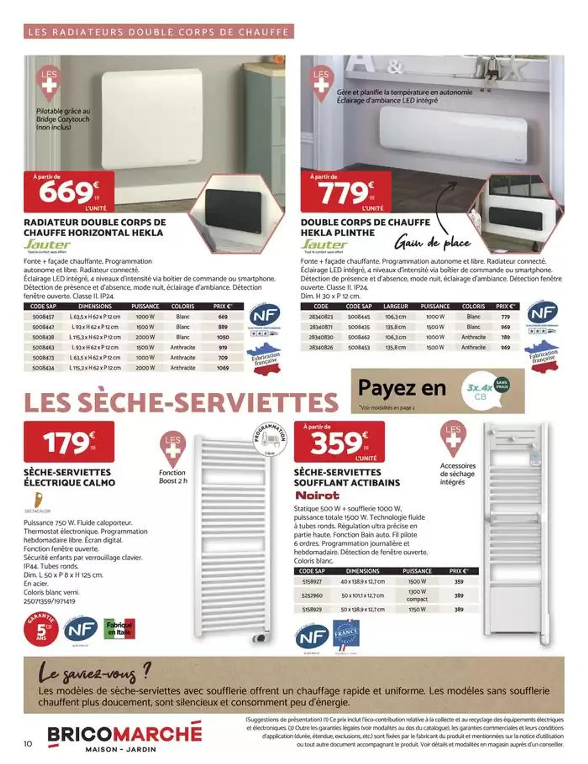 La chaleur à prix doux du 23 octobre au 9 novembre 2024 - Catalogue page 10