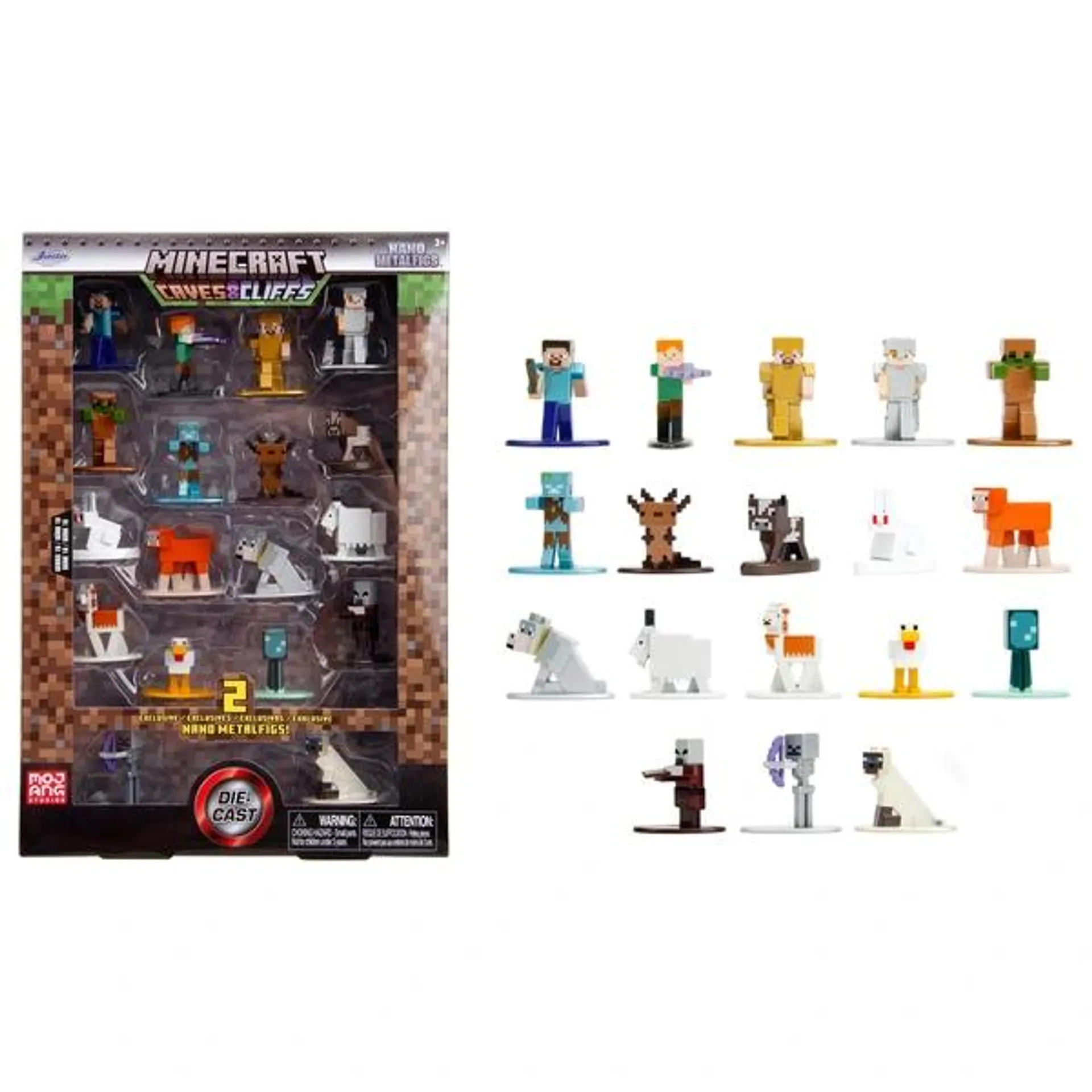 Minecraft - Caves & Cliffs Nano Pack 18 Figurines