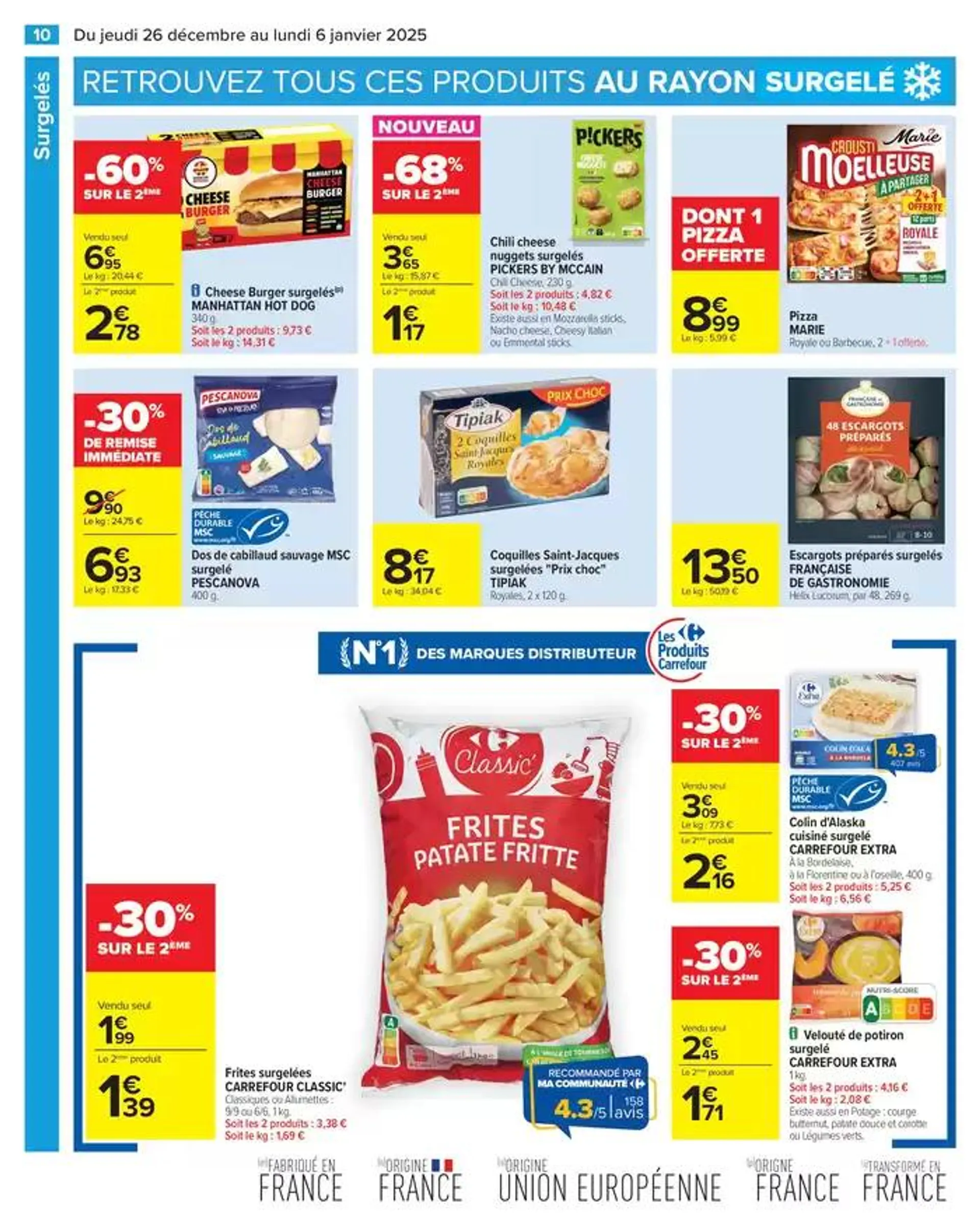 - 50% SUR LE 2ÈME PRODUIT du 26 décembre au 6 janvier 2025 - Catalogue page 16