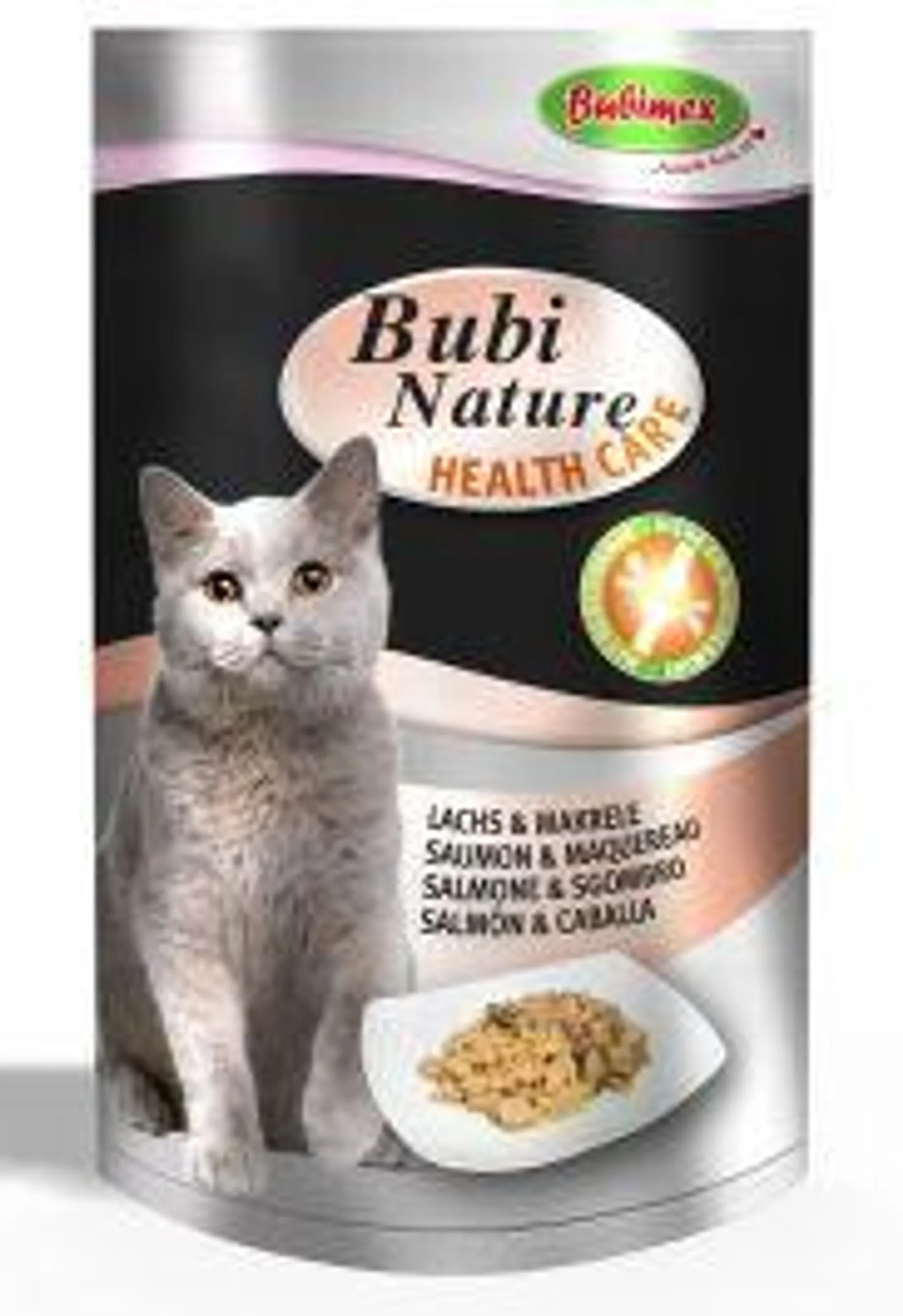 Pâtée Sachet fraîcheur au saumon et maquereau pour chat Bubi Nature Health Care