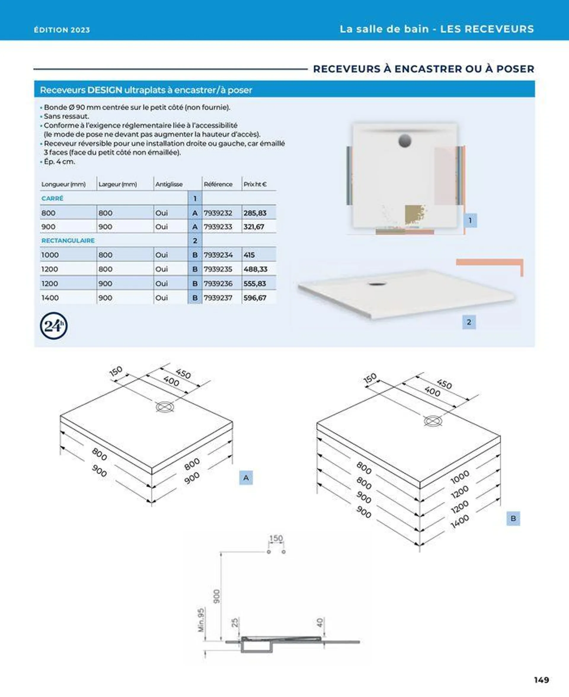 La salle de bain en toute sérénité du 17 janvier au 31 août 2024 - Catalogue page 149