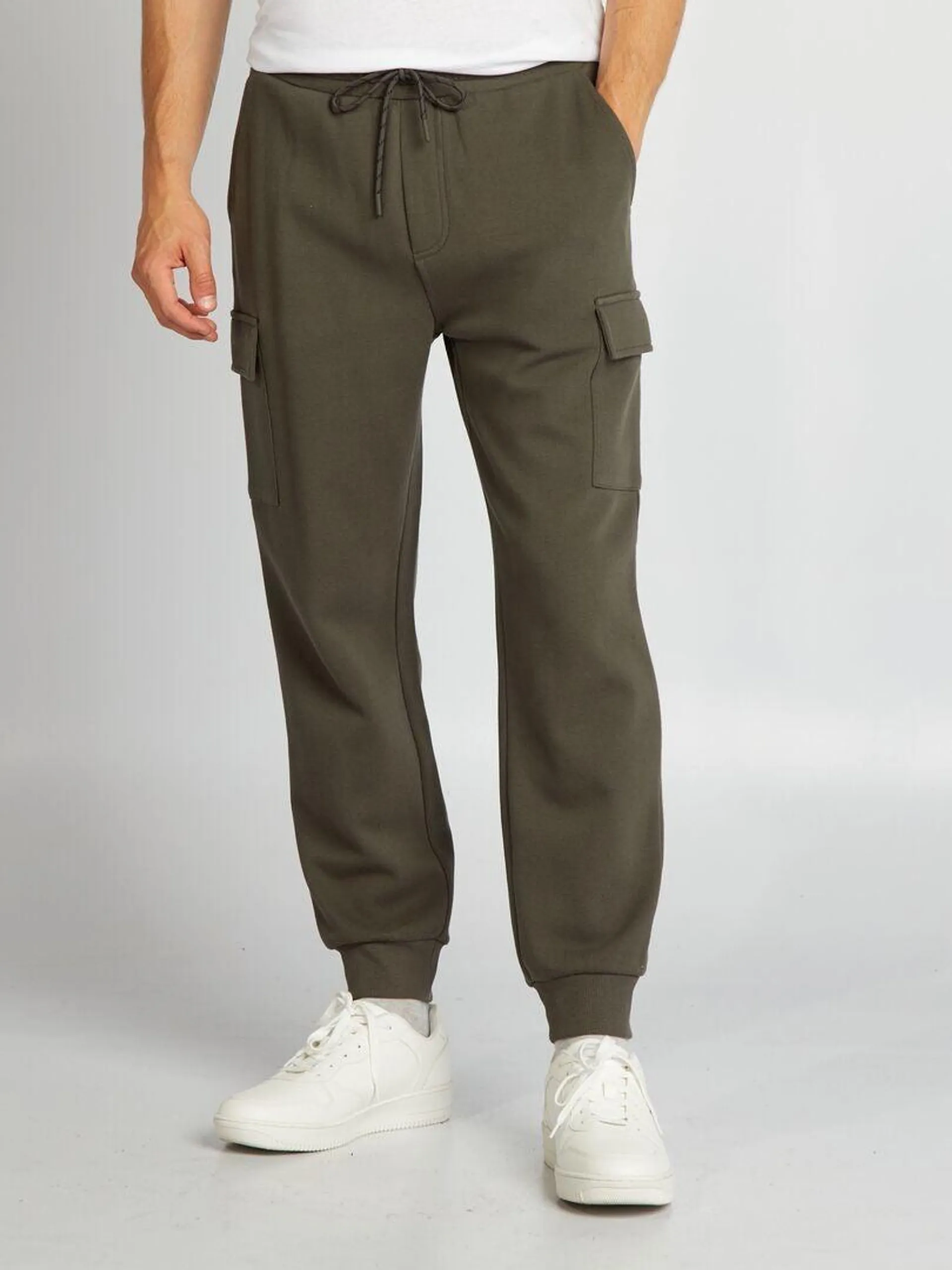 Pantalon de jogging multipoches - Kaki