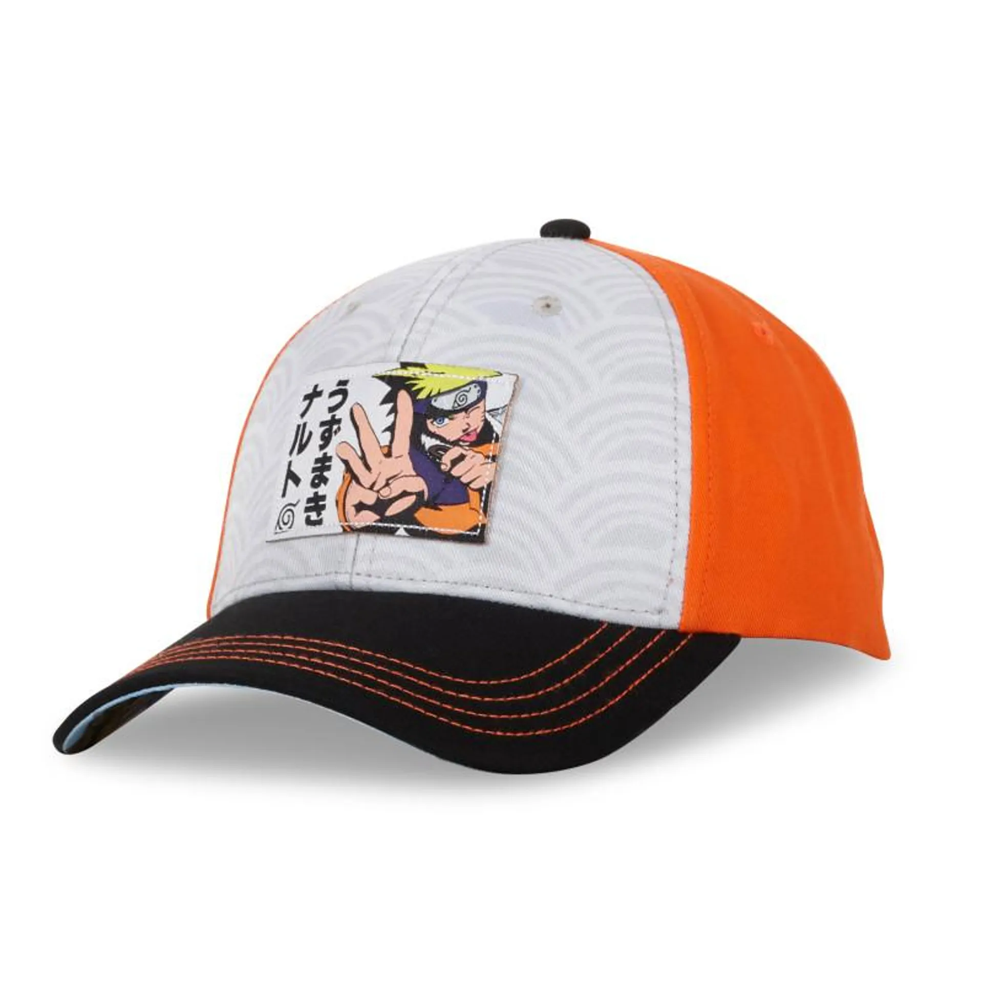 Casquette homme snapback gris et orange Naruto Classic Finger