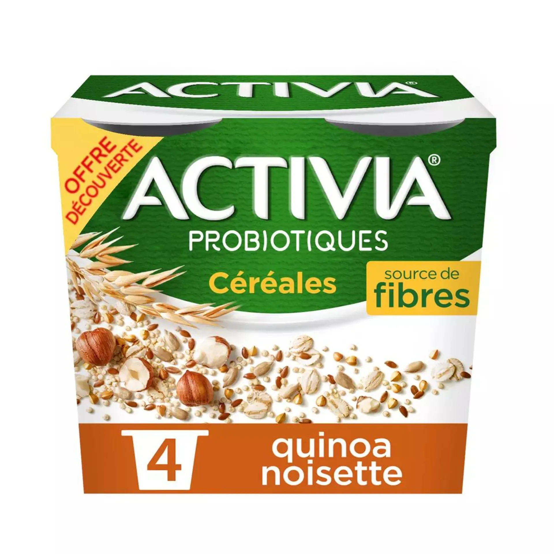 CEREALES Probiotiques - Yaourt au bifidus au quinoa noisette