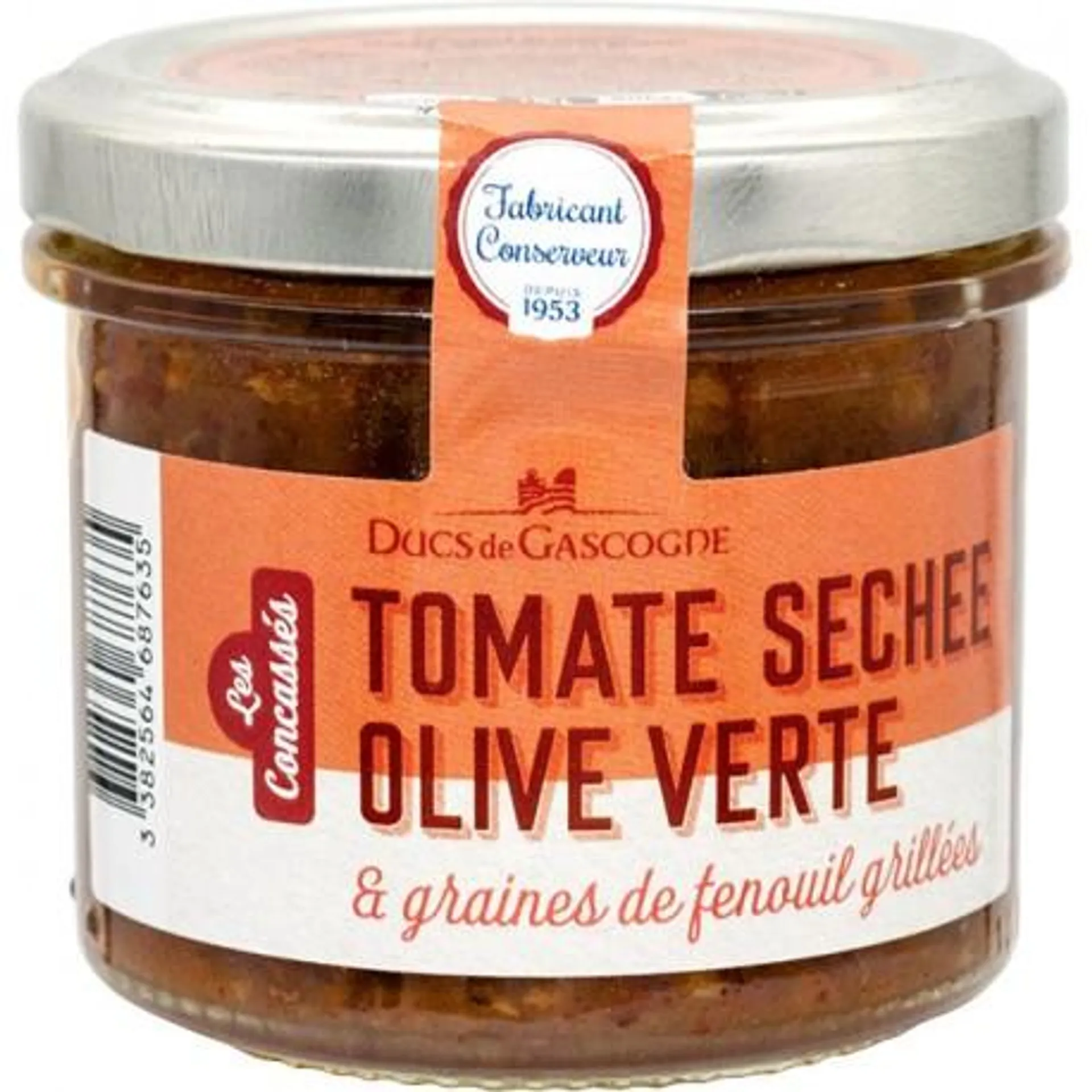 Concassé de tomate séchée, olive verte et graine de fenouil grillée 90g