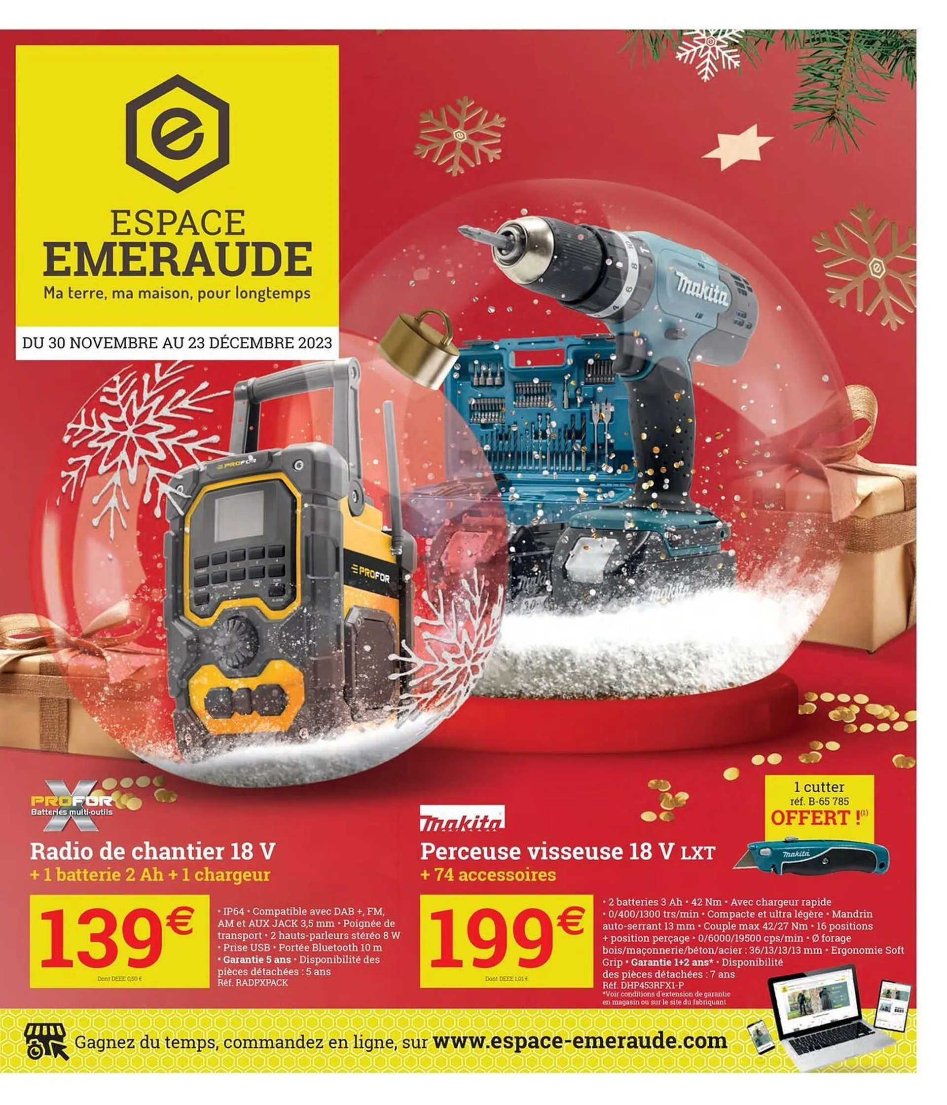 Catalogue Espace emeraude du 19 décembre au 23 décembre 2023 - Catalogue page 1