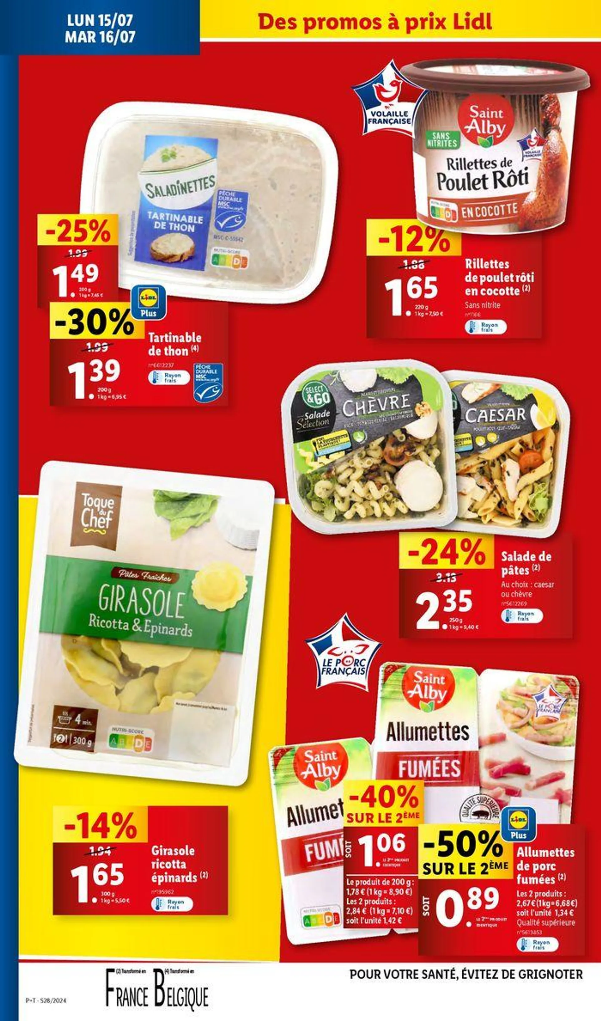 Profiez des petits prix pour des méga économies chez Lidl ! du 10 juillet au 16 juillet 2024 - Catalogue page 42