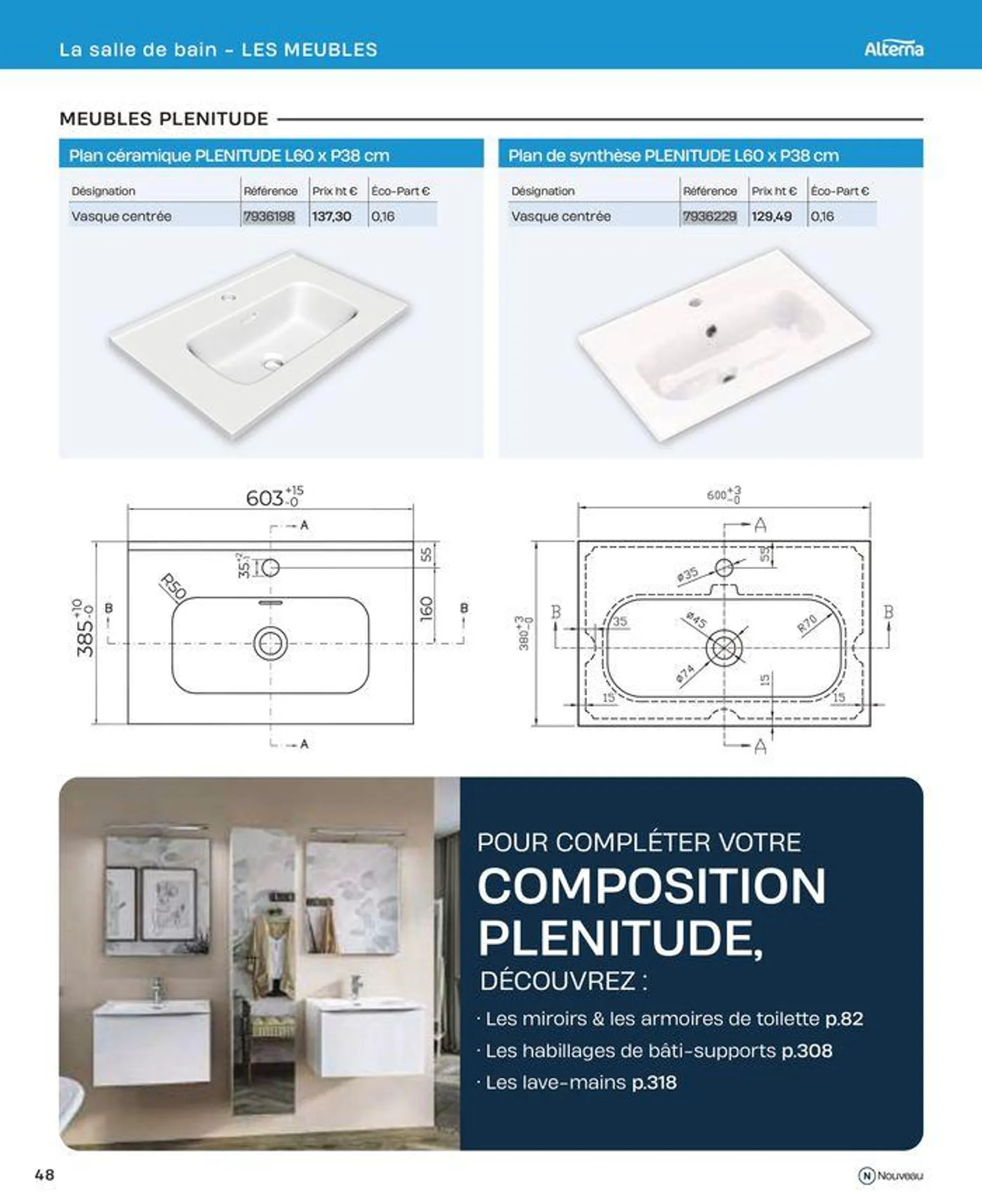 La salle de bain en toute sérénité du 2 juillet au 31 décembre 2024 - Catalogue page 48