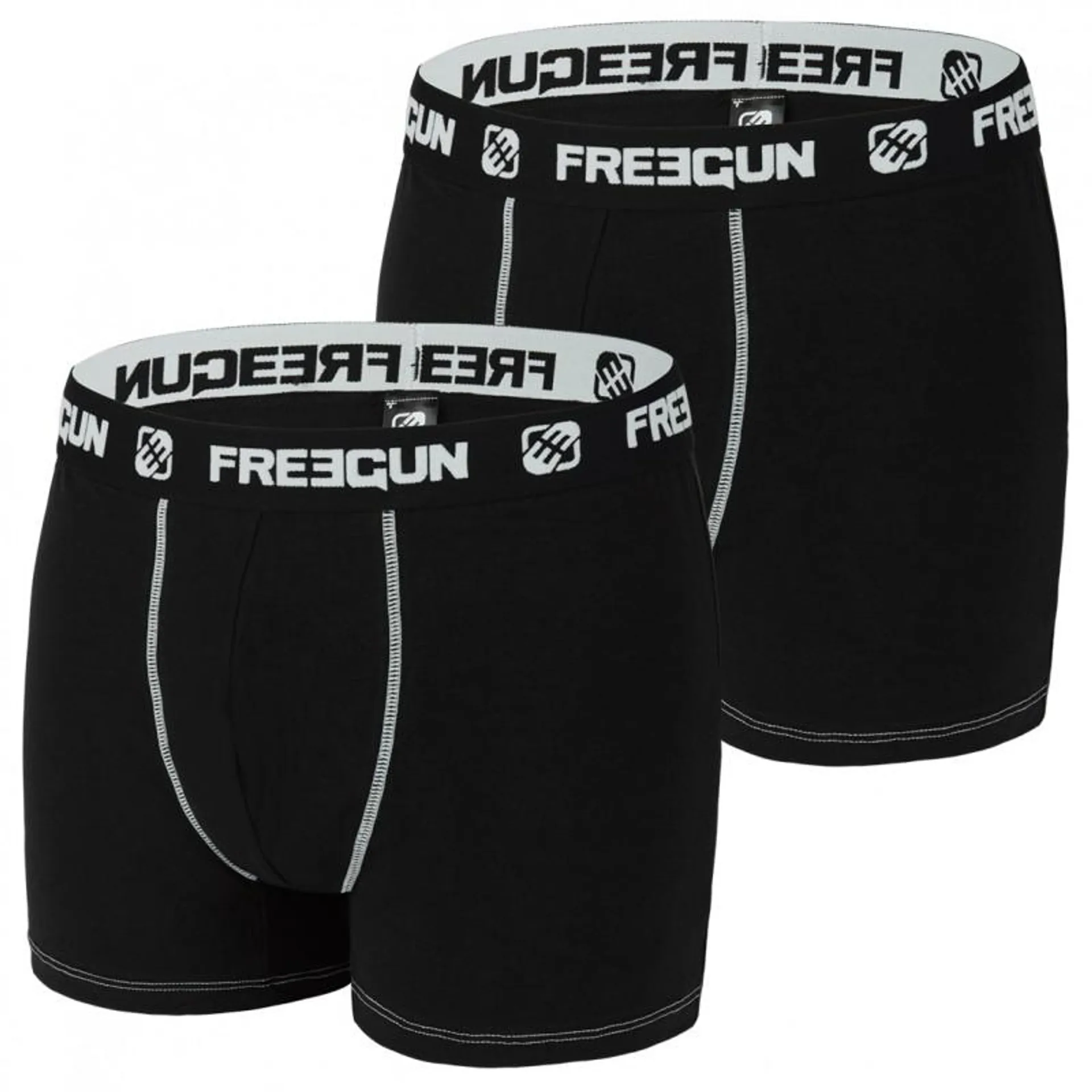 Lot de 2 Boxers Freegun garçon coton Noir