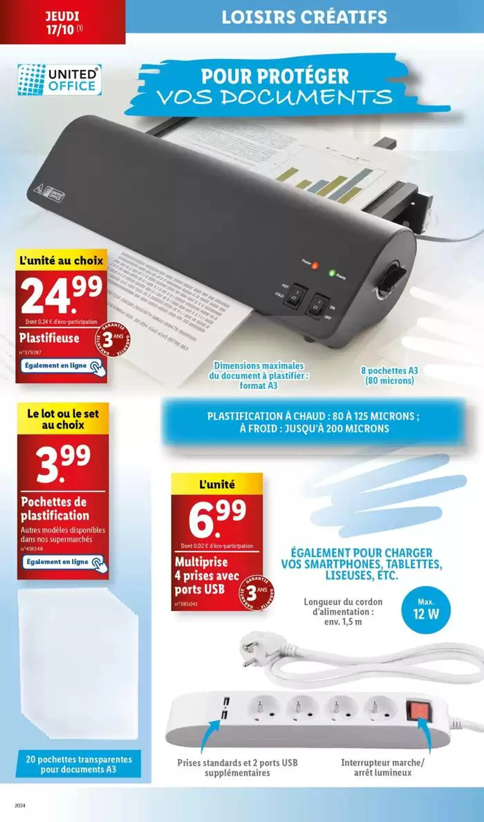 Bénéficiez de réductions sur nos articles mode, bricolage ou loisir cette semaine chez Lidl du 14 octobre au 17 octobre 2024 - Catalogue page 18