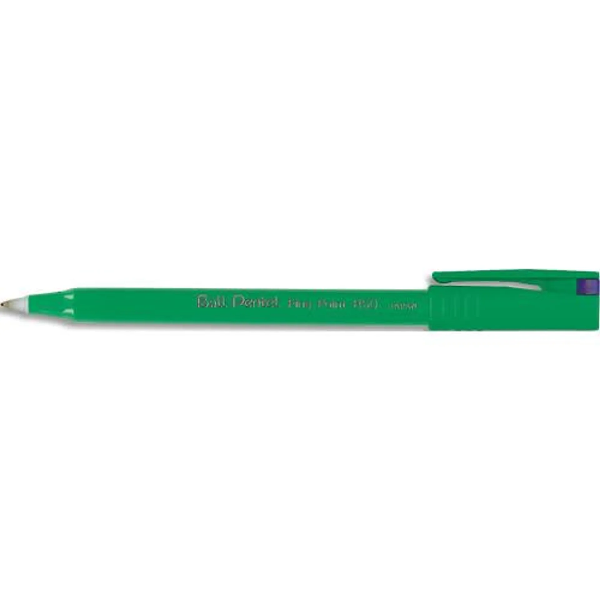 PENTEL Stylo feutre à bille pointe plastique 0,8 mm encre Bleue corps plastique Vert R 50