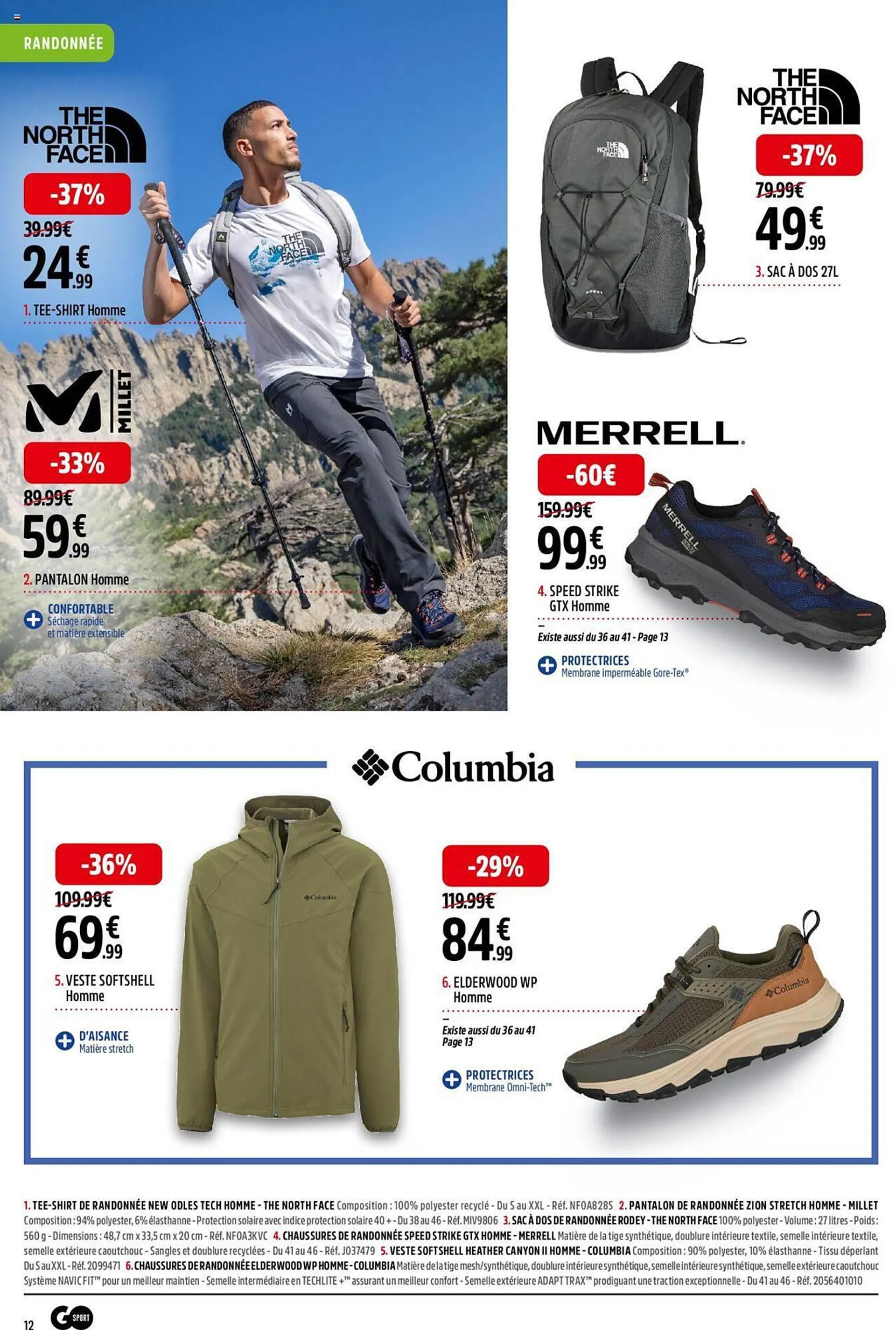 Catalogue Go Sport du 25 mars au 14 avril 2024 - Catalogue page 12