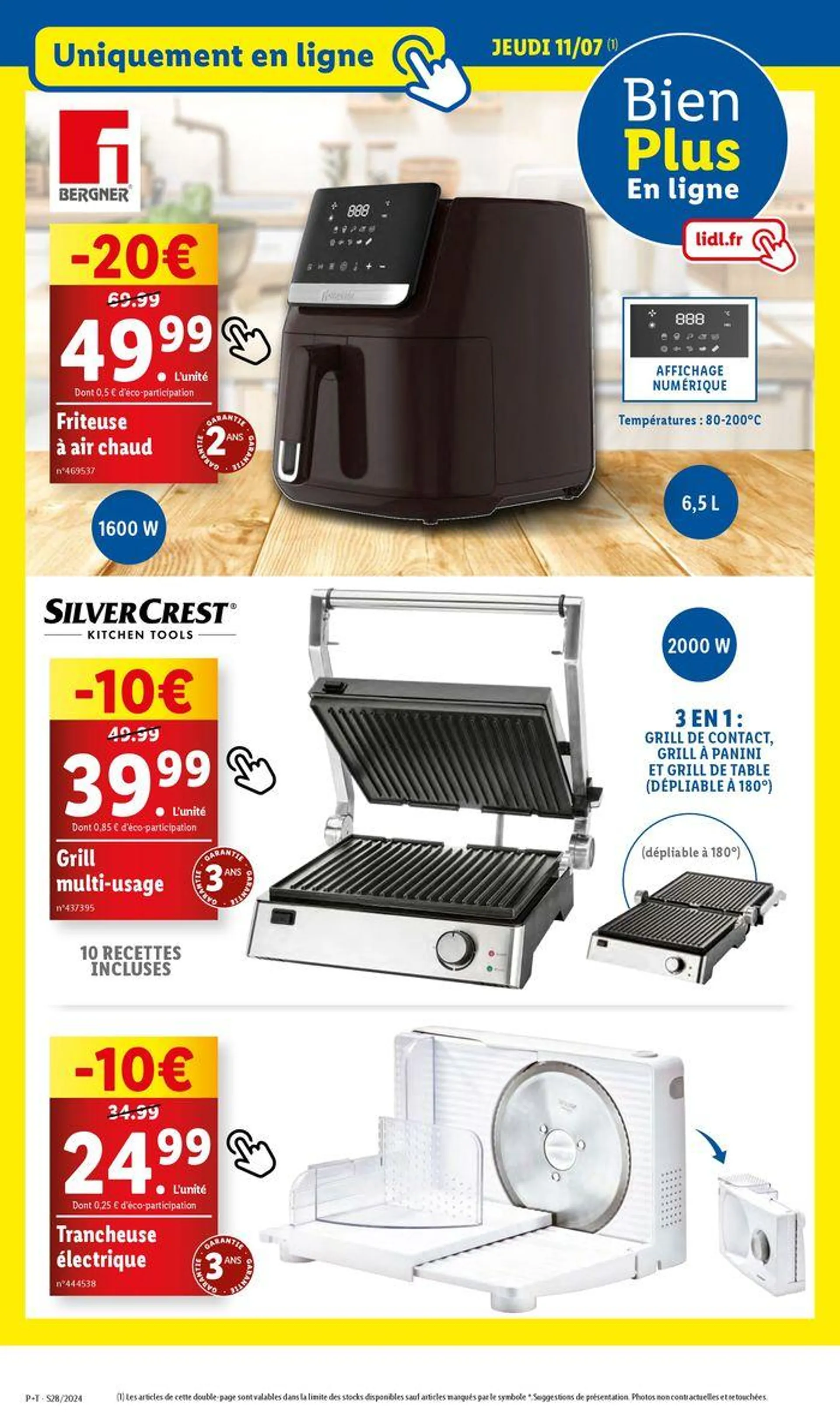 Profiez des petits prix pour des méga économies chez Lidl ! du 10 juillet au 16 juillet 2024 - Catalogue page 67