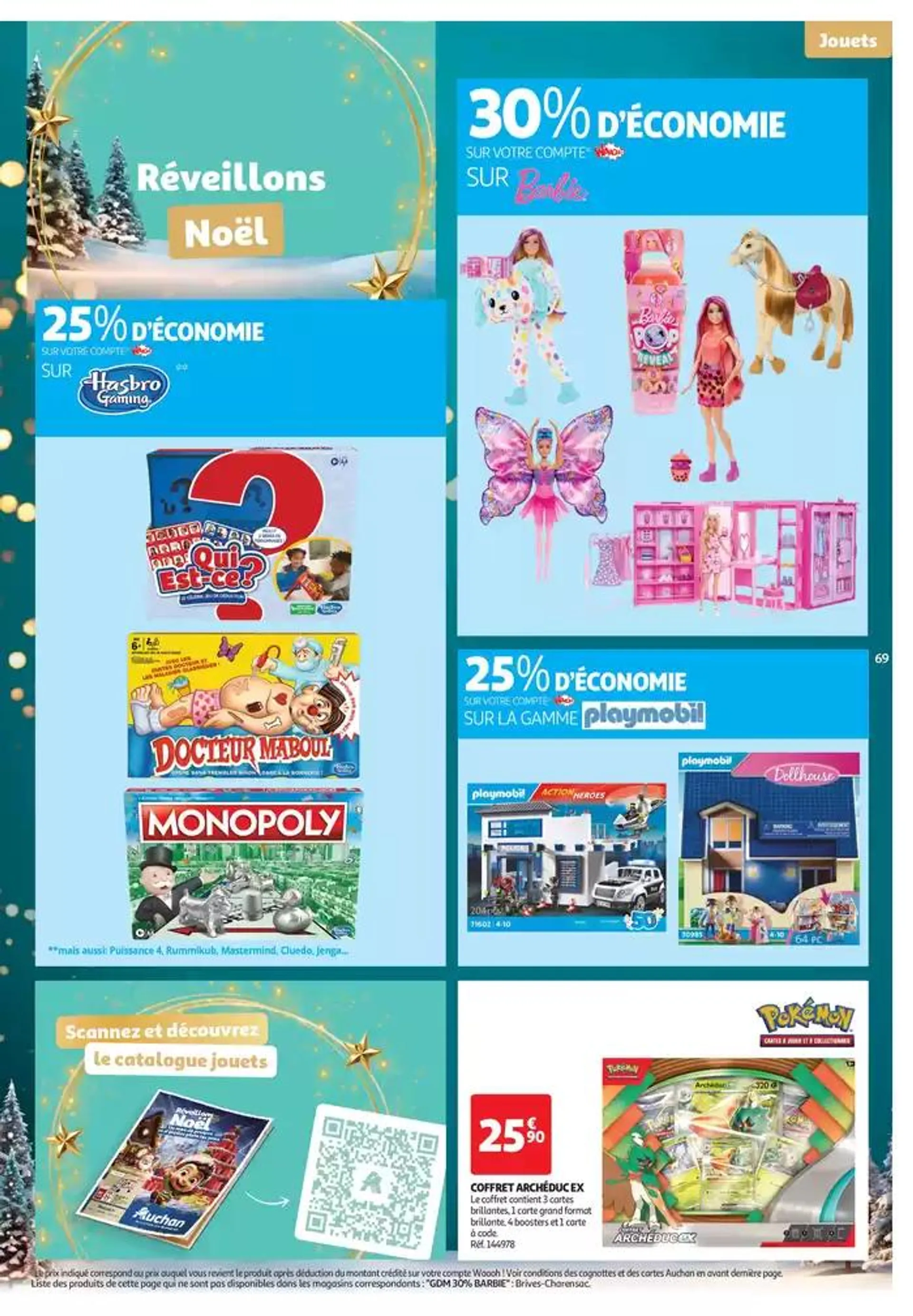 Top depart : 25 jours Auchan  du 29 octobre au 4 novembre 2024 - Catalogue page 69