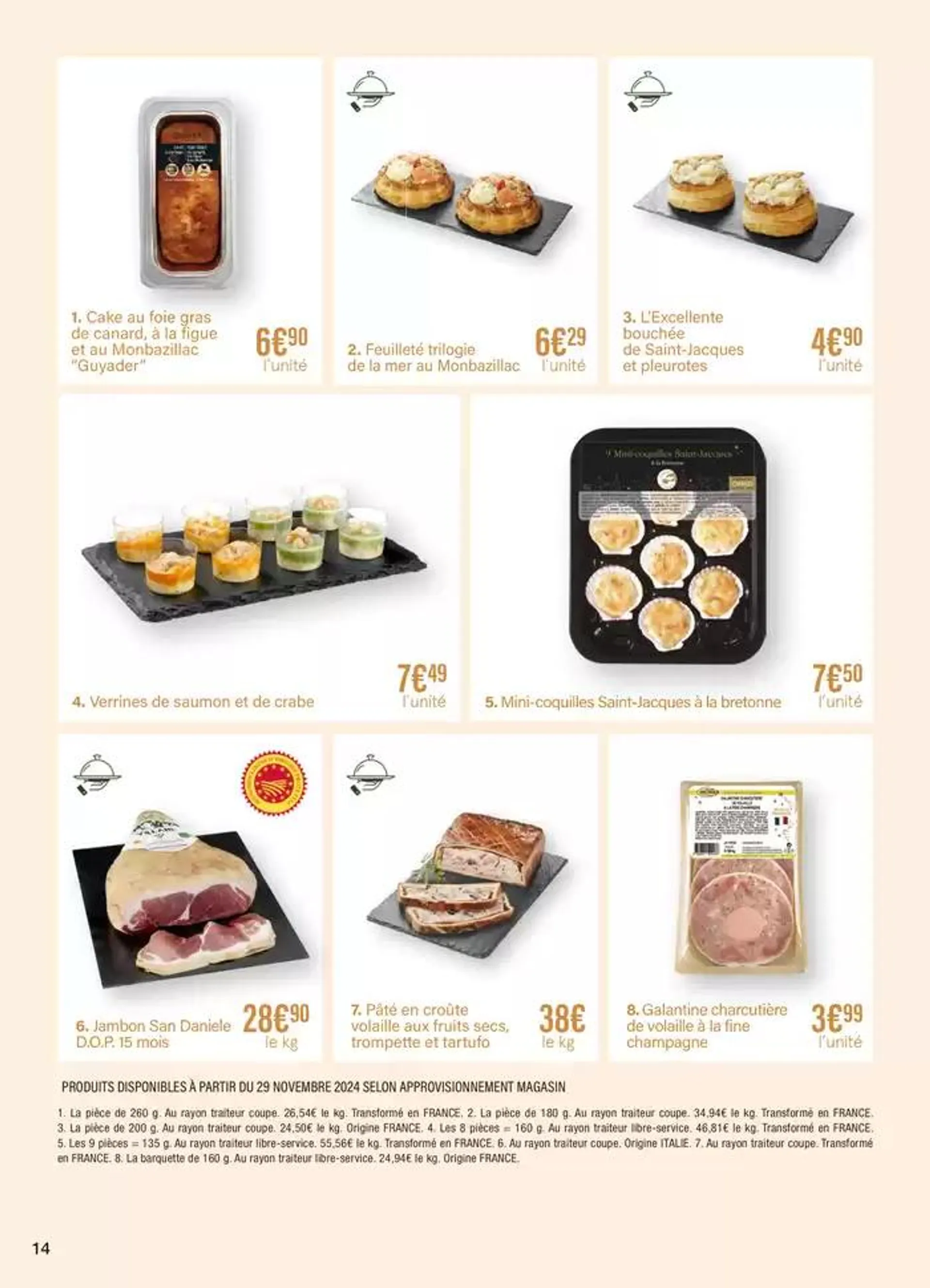 GUIDE ALIMENTAIRE du 20 novembre au 31 décembre 2024 - Catalogue page 14