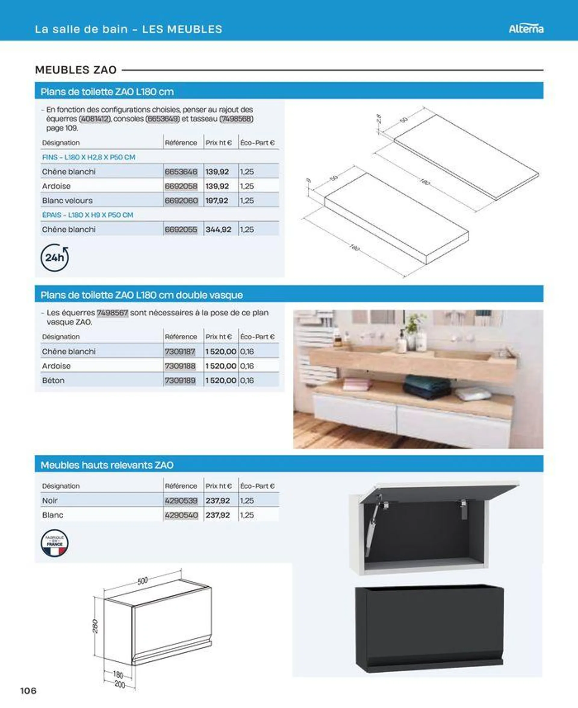 La salle de bain en toute sérénité du 2 juillet au 31 décembre 2024 - Catalogue page 106