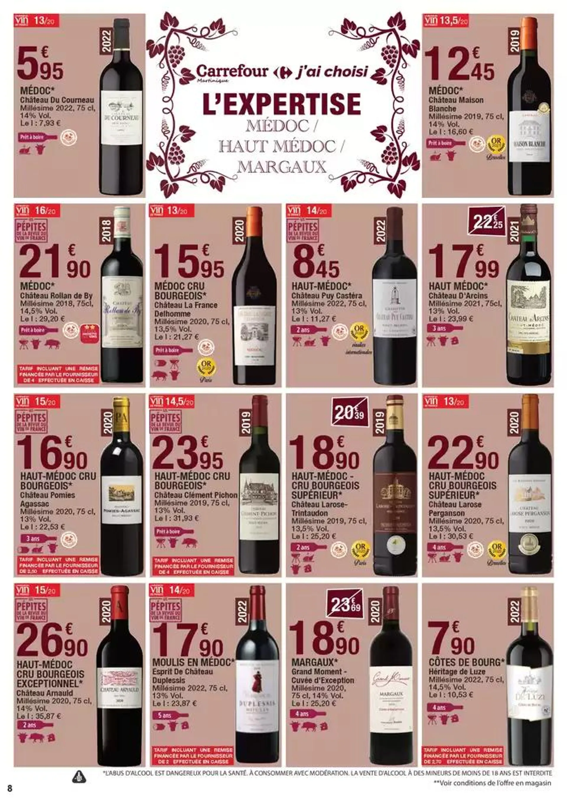 Carrefour FOIRE AUX VINS du 9 octobre au 20 octobre 2024 - Catalogue page 8