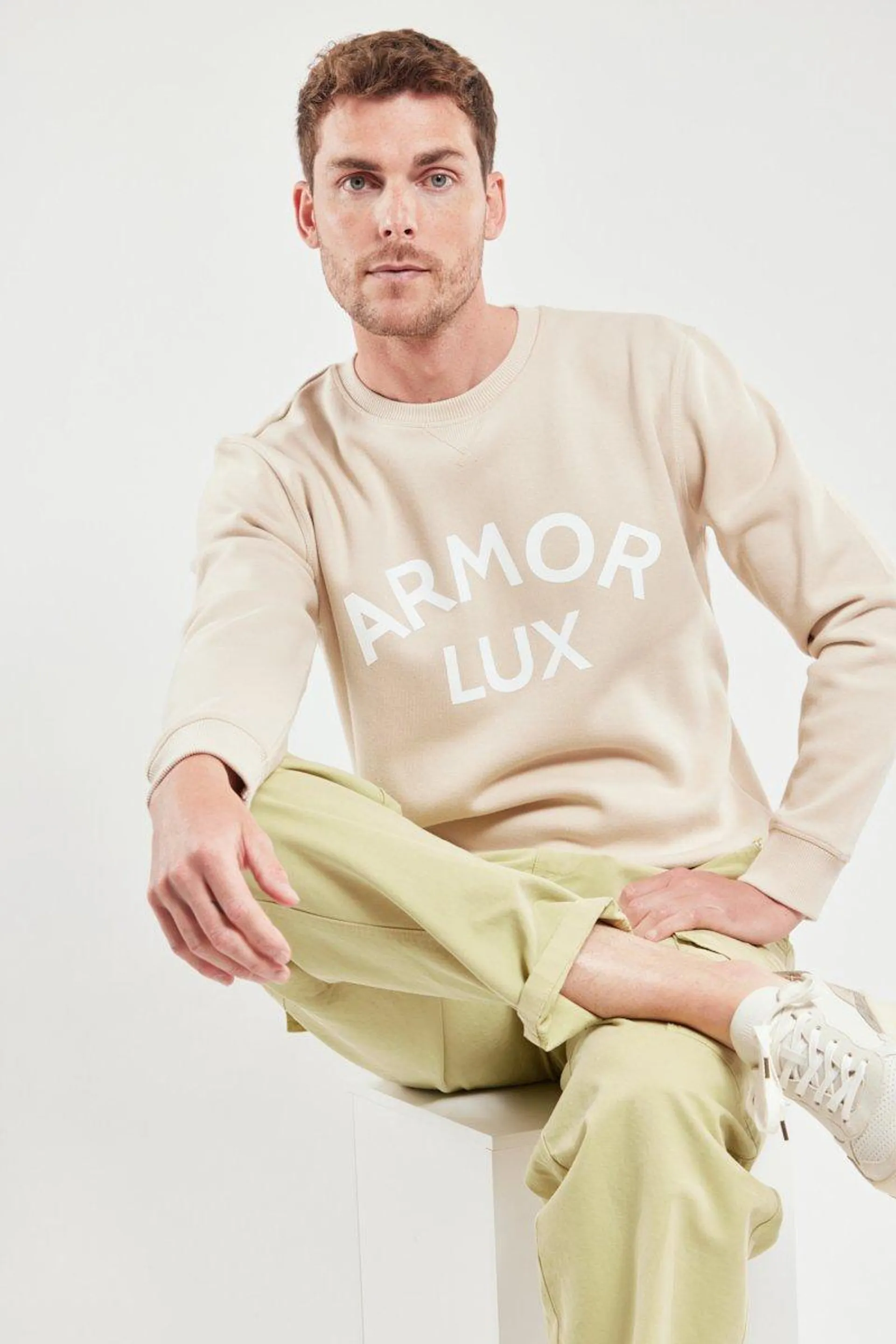 Sweat mixte "Armor-lux" - coton issu de l'agriculture biologique