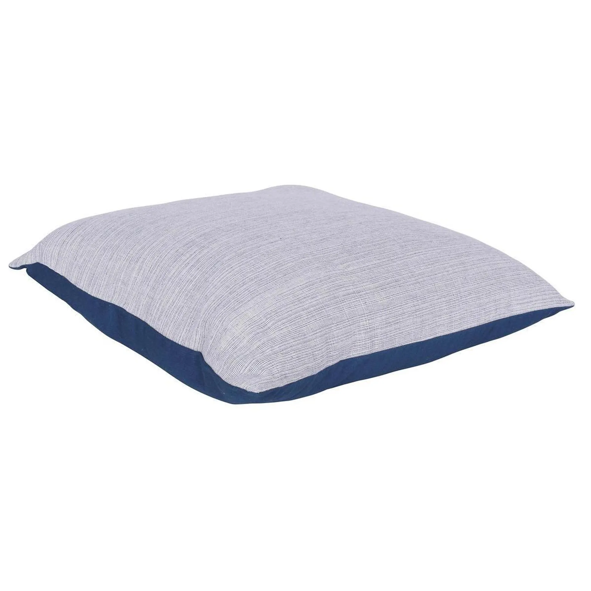 Coussin bicolore - Gris, bleu