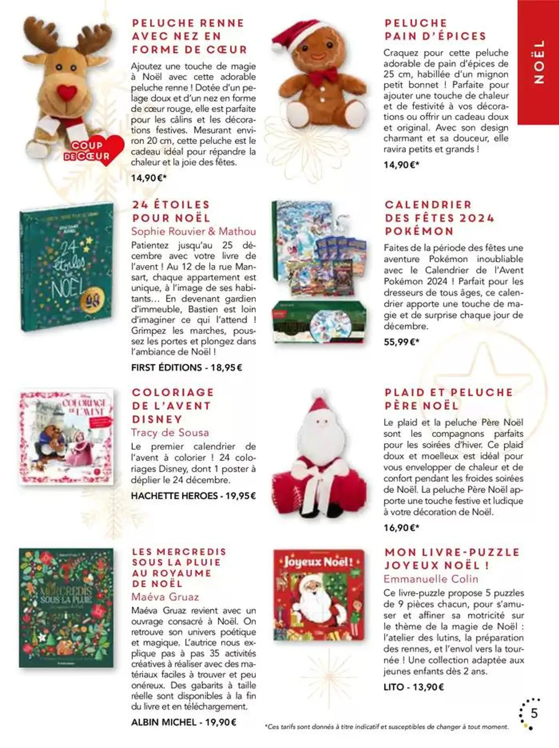 Les belles surprises de Noël du 23 octobre au 25 décembre 2024 - Catalogue page 5