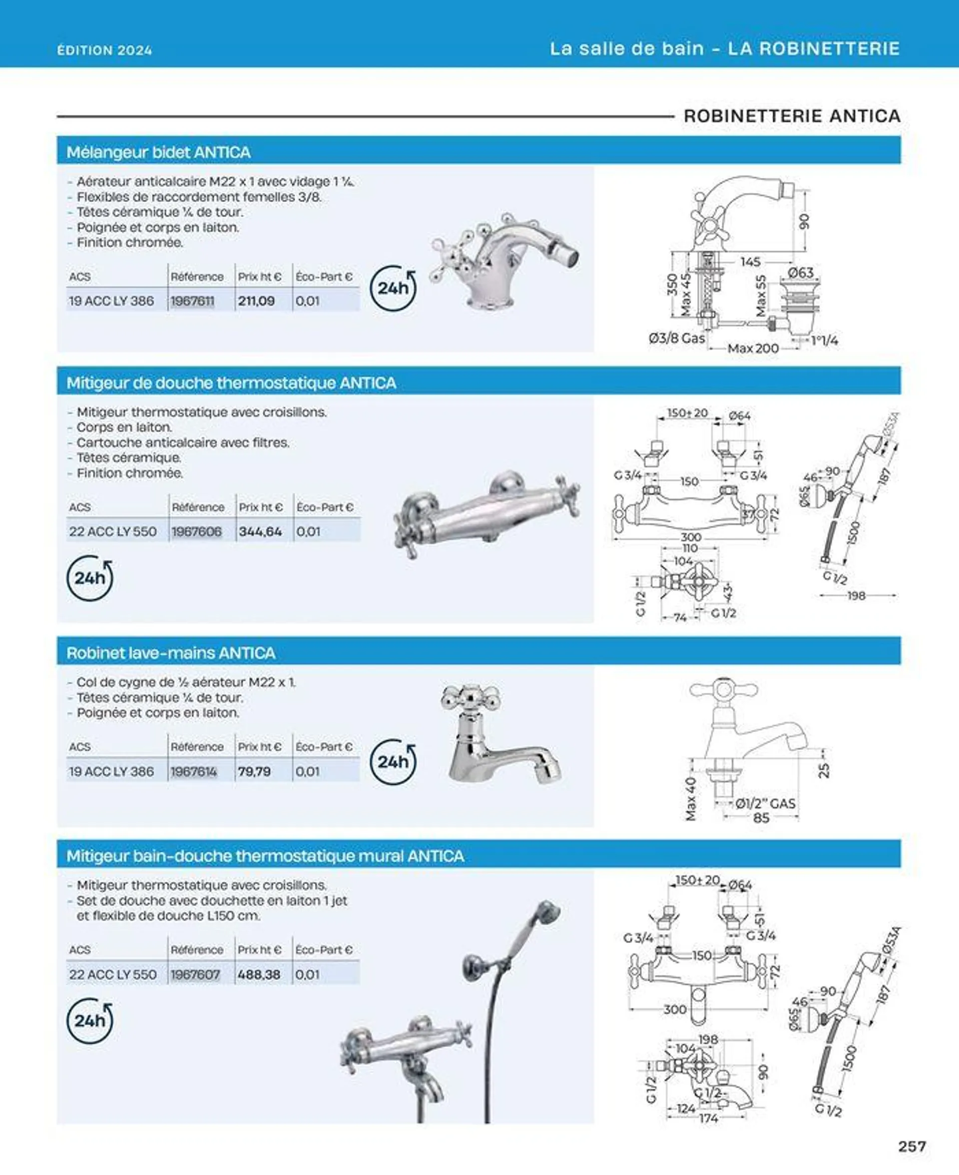 La salle de bain en toute sérénité du 2 juillet au 31 décembre 2024 - Catalogue page 257