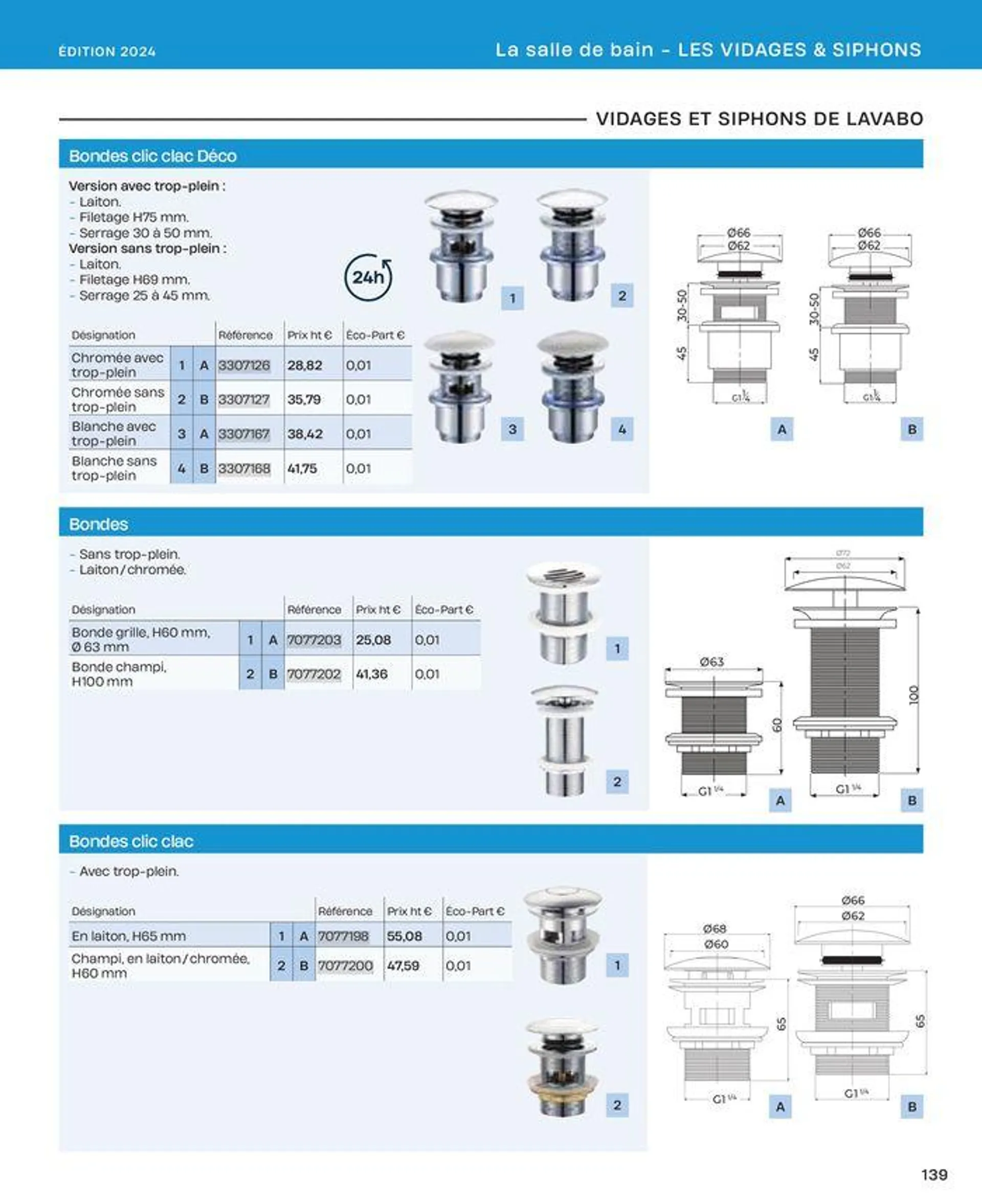 La salle de bain en toute sérénité du 2 juillet au 31 décembre 2024 - Catalogue page 139