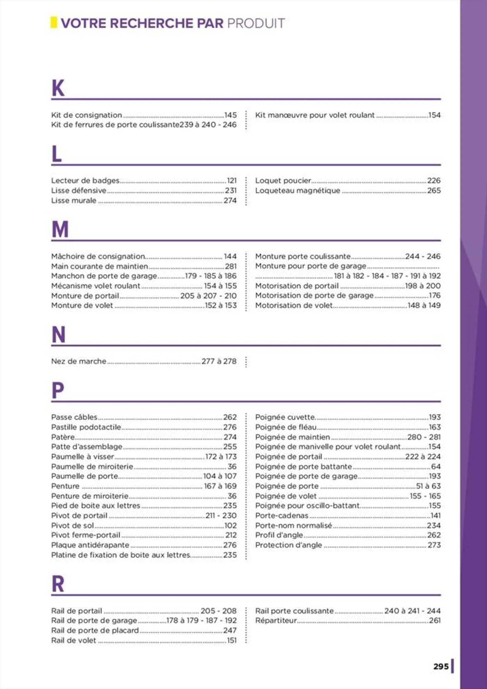 2300 Références du 16 juin au 31 décembre 2024 - Catalogue page 297