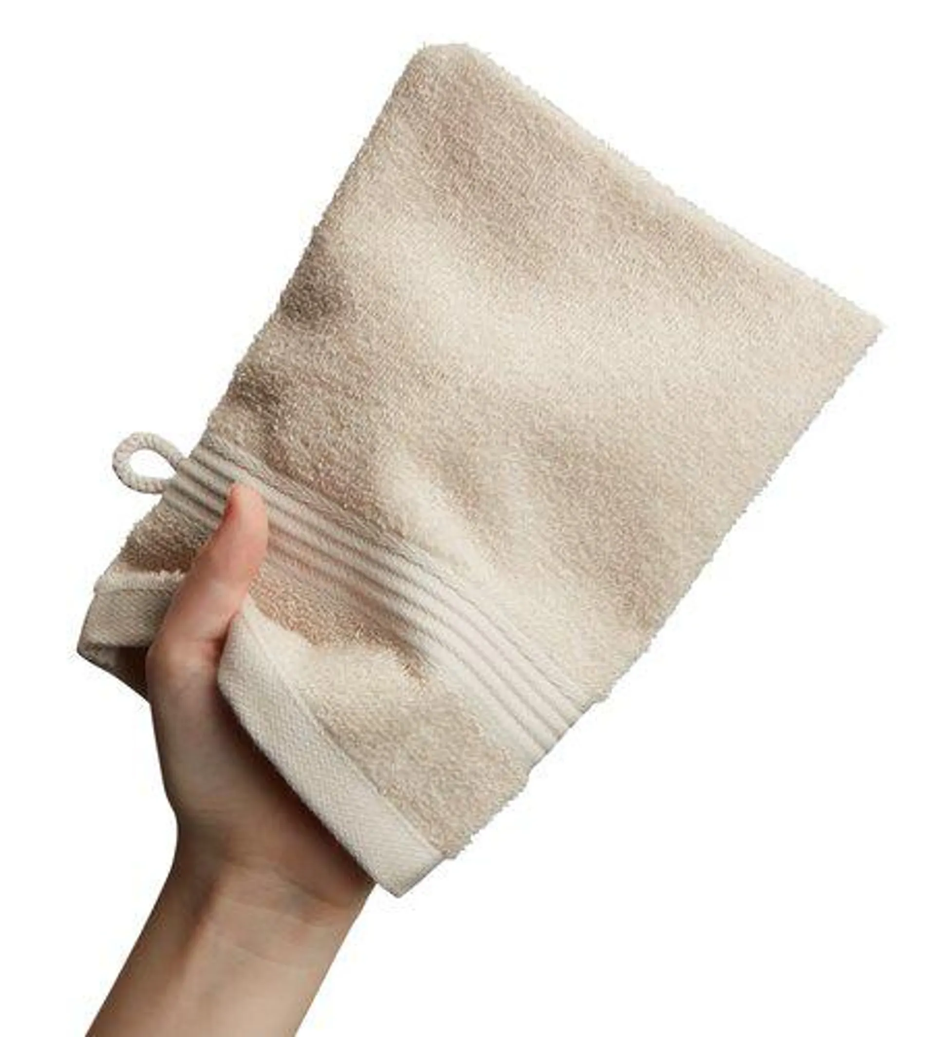 Waschhandschuh KARLSTAD 15x21 sand KRONBORG