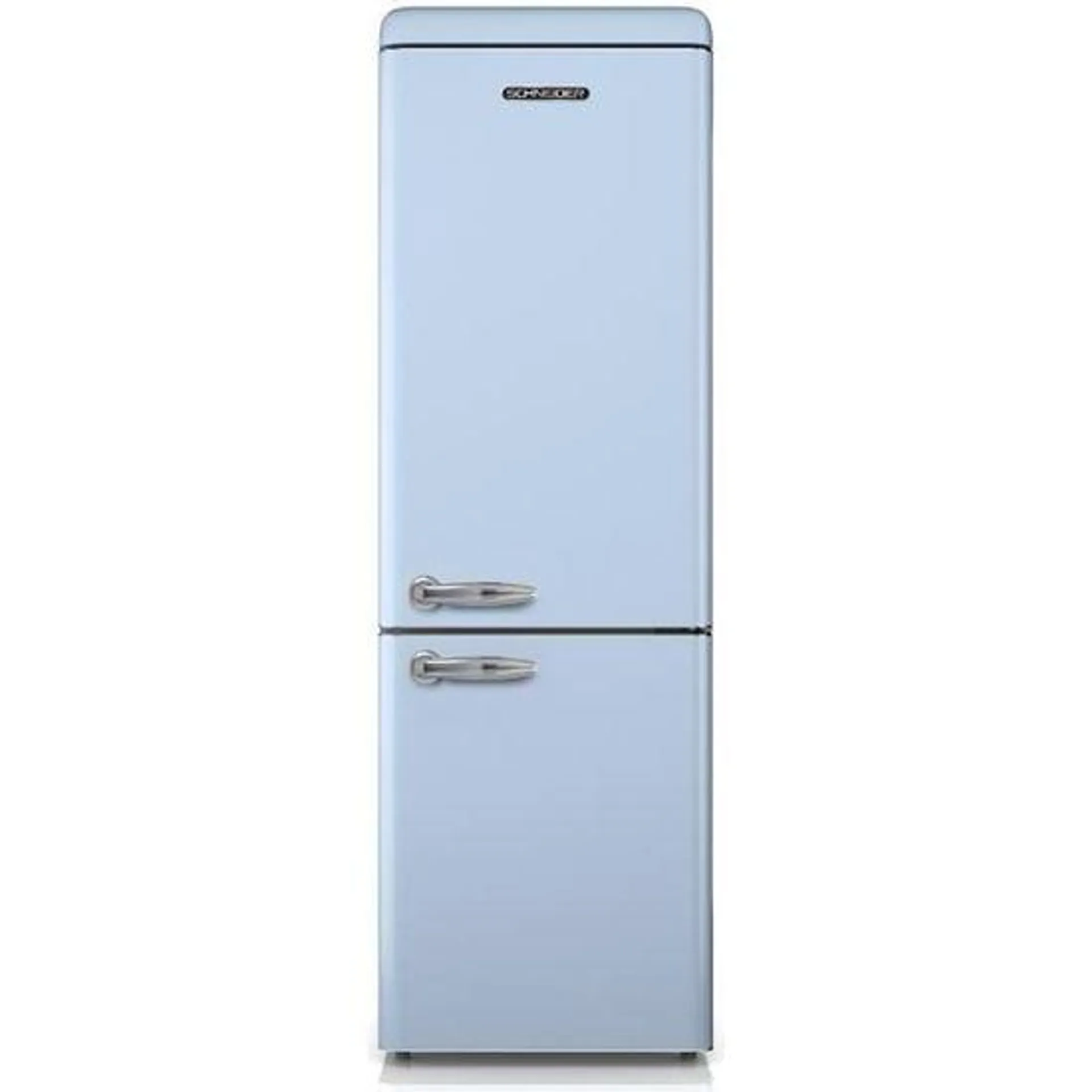 Réfrigérateur combiné Vintage SCHNEIDER SCB300VBL - 300L (209+91) - Froid brassé - Clayettes verre - Bleu