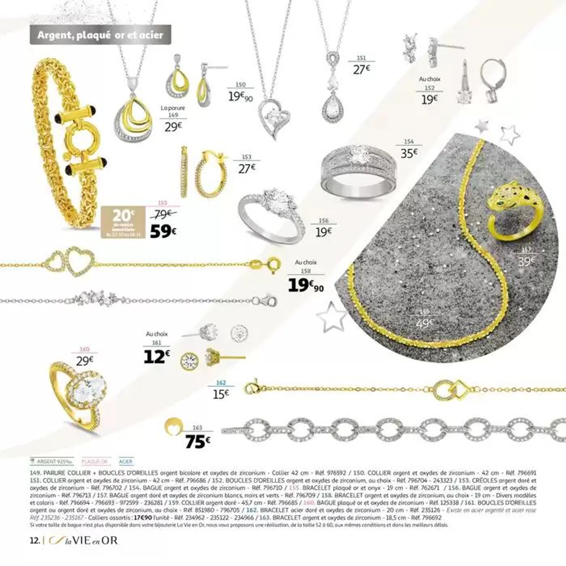 La VIE en OR : collection cadeaux bijoux du 22 octobre au 31 décembre 2024 - Catalogue page 12