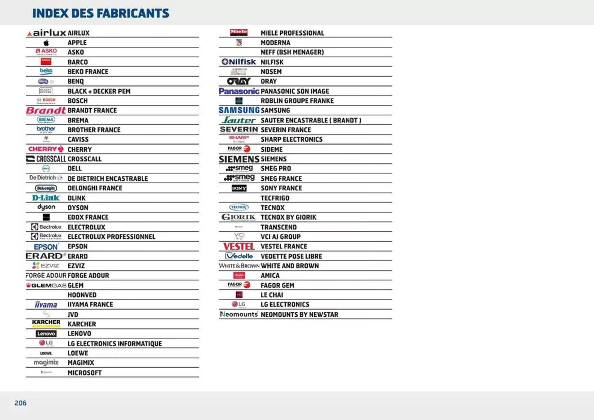 Equipement collectif & residentiel 2024 du 12 décembre au 31 décembre 2024 - Catalogue page 206