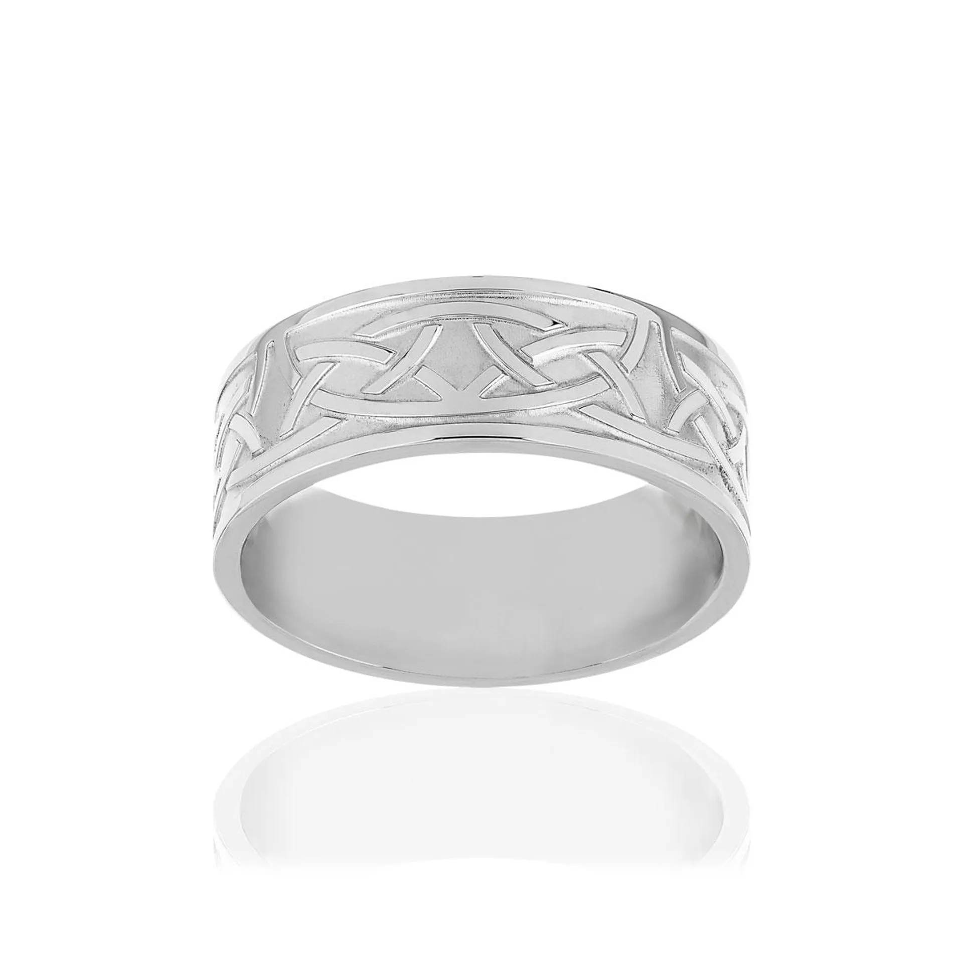 Bague acier fantaisie