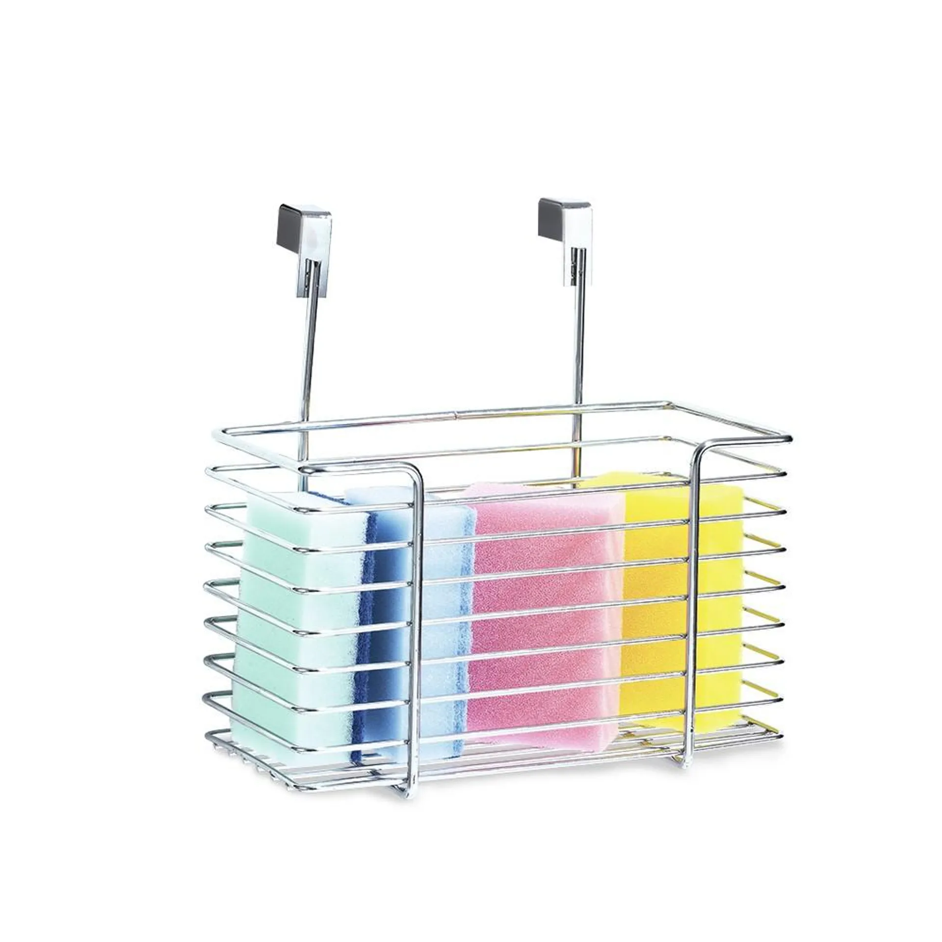 Panier de rangement en inox pour porte de placard