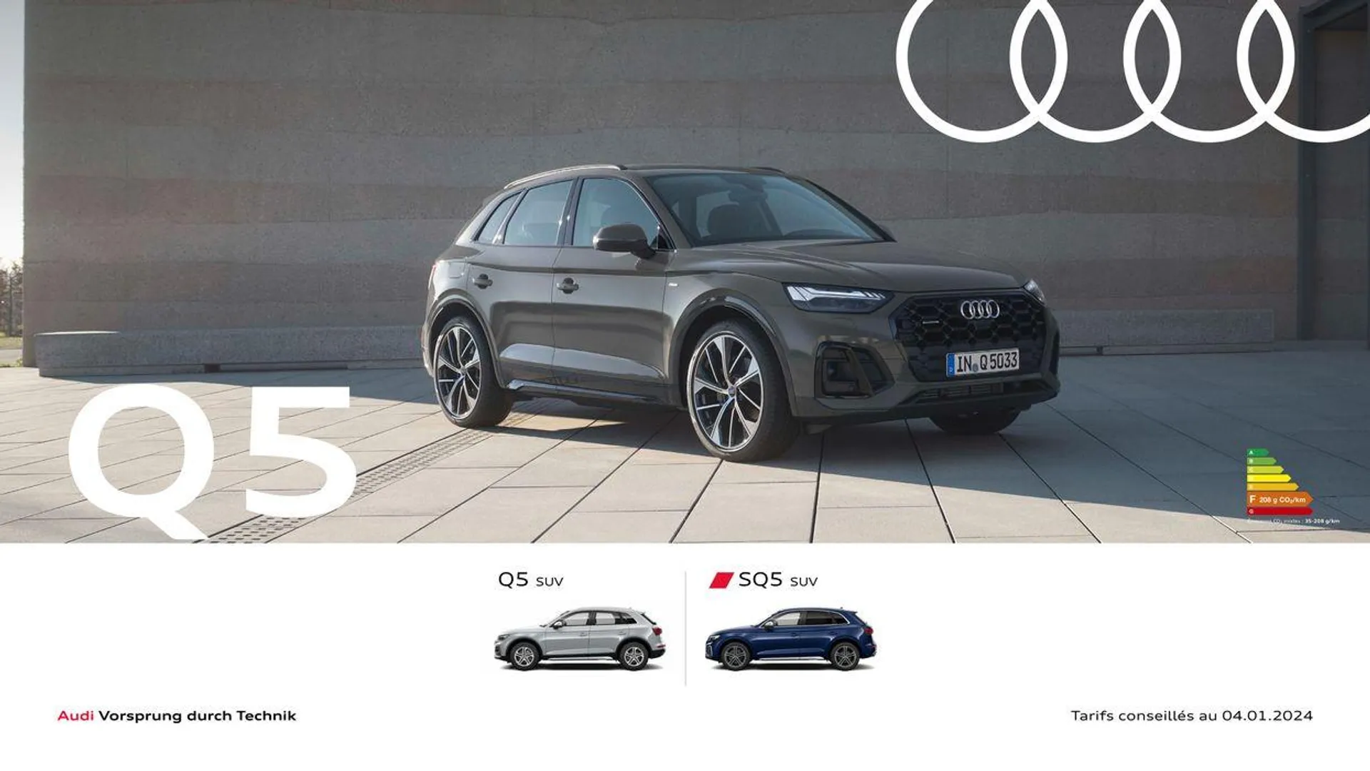 Audi Q5 & SQ5 du 20 août au 31 décembre 2024 - Catalogue page 1