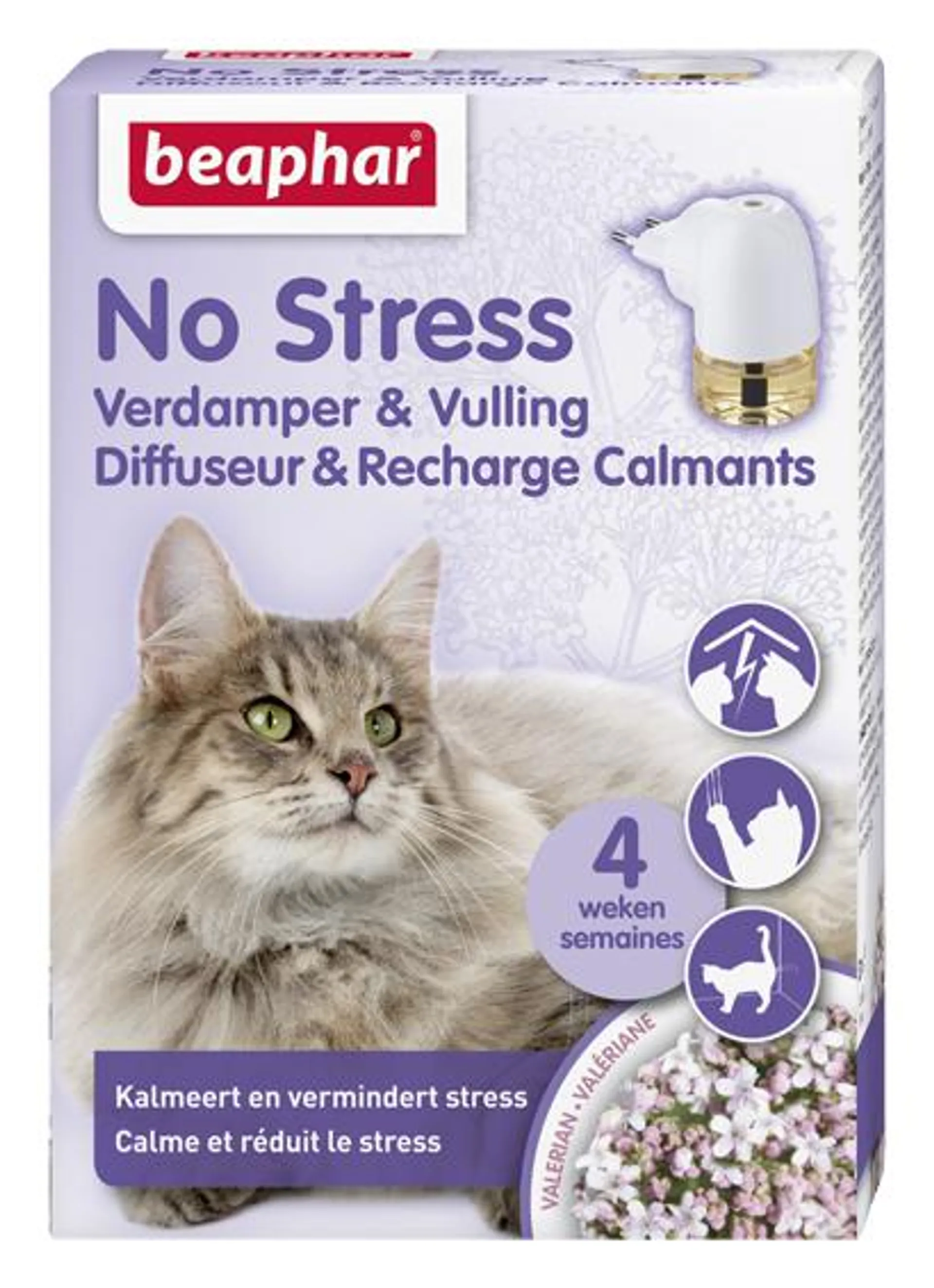 Beaphar no stress diffuseur & recharge pour chat