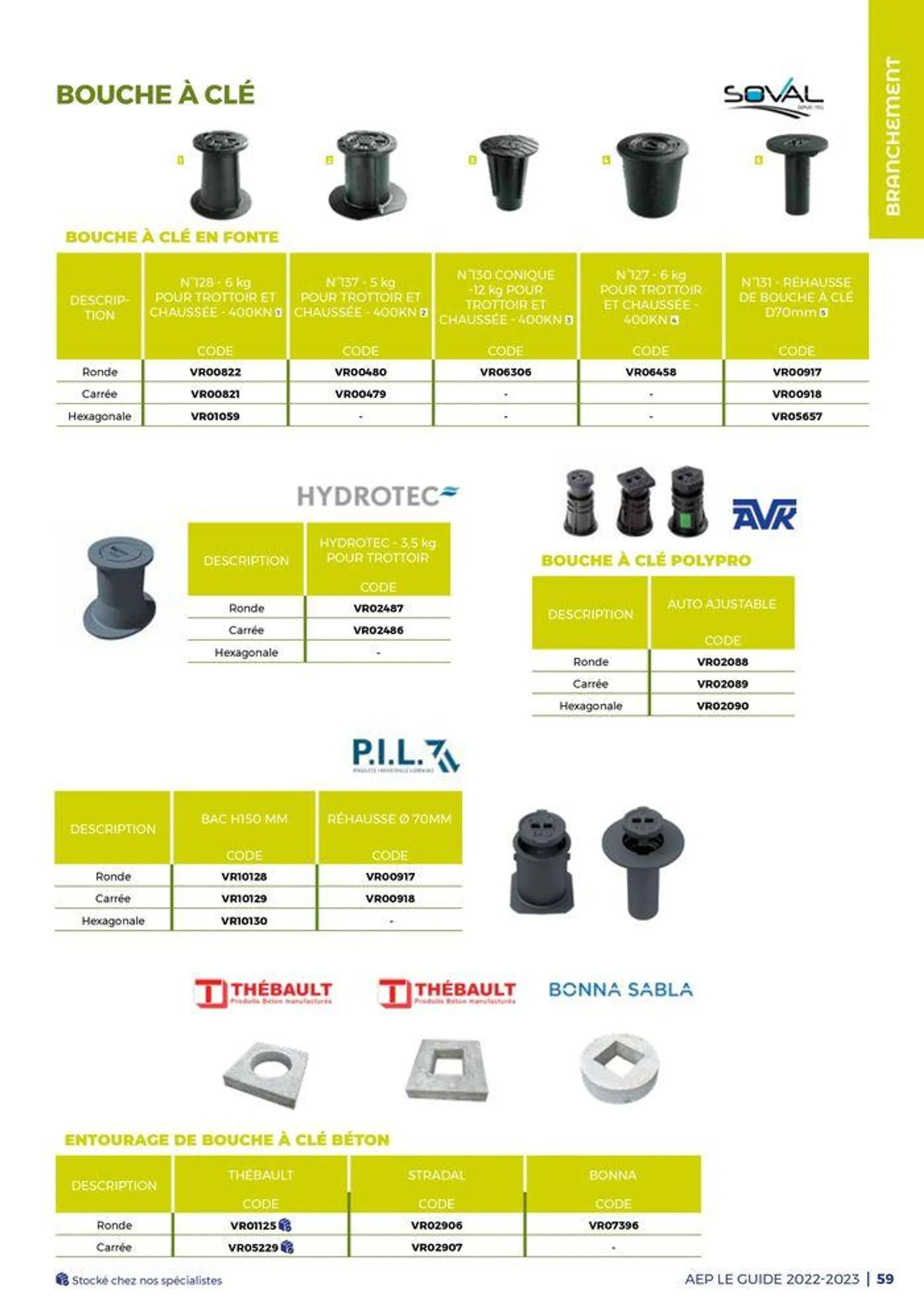 Guide - Adduction d'eau potable du 23 juillet au 31 octobre 2024 - Catalogue page 59