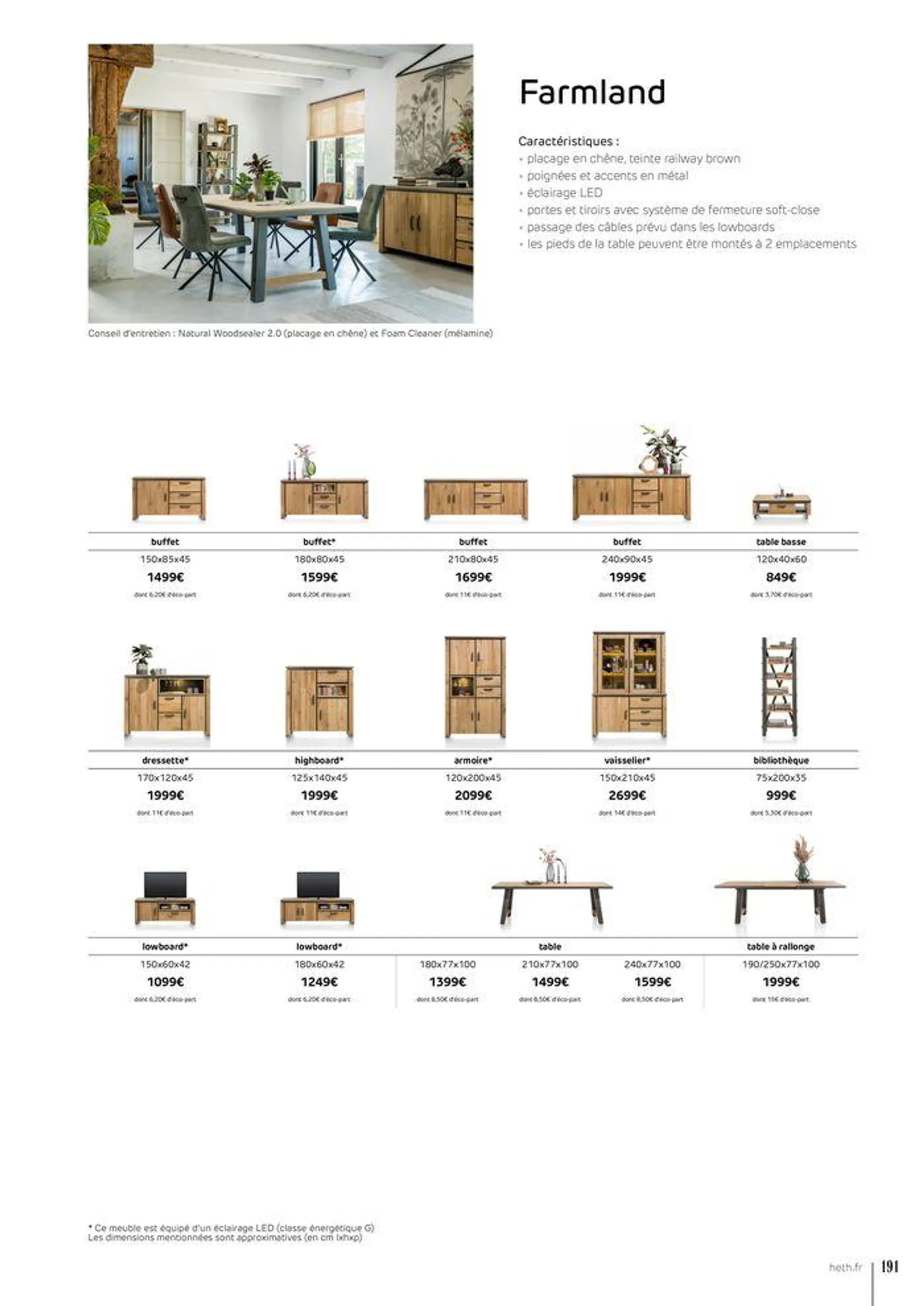 FAUTEUILS ET CANAPÉS  du 15 février au 30 novembre 2024 - Catalogue page 191