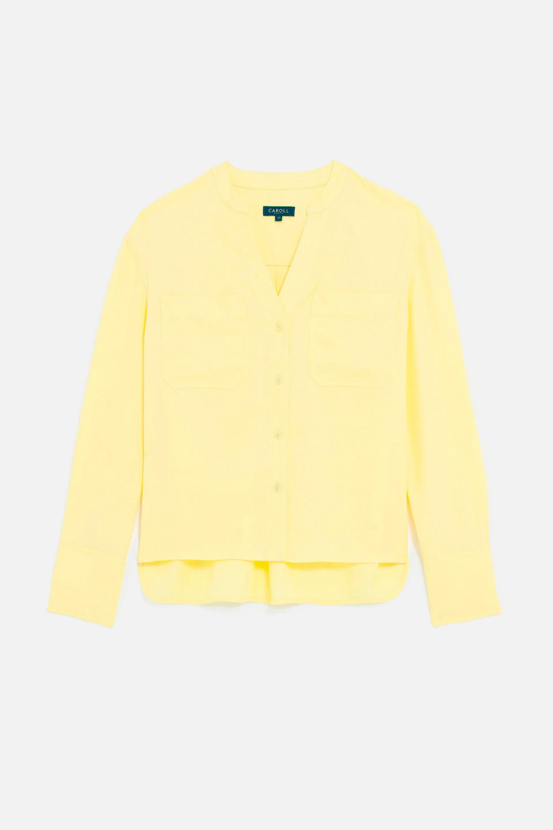 Chemise celimelle jaune clair femme