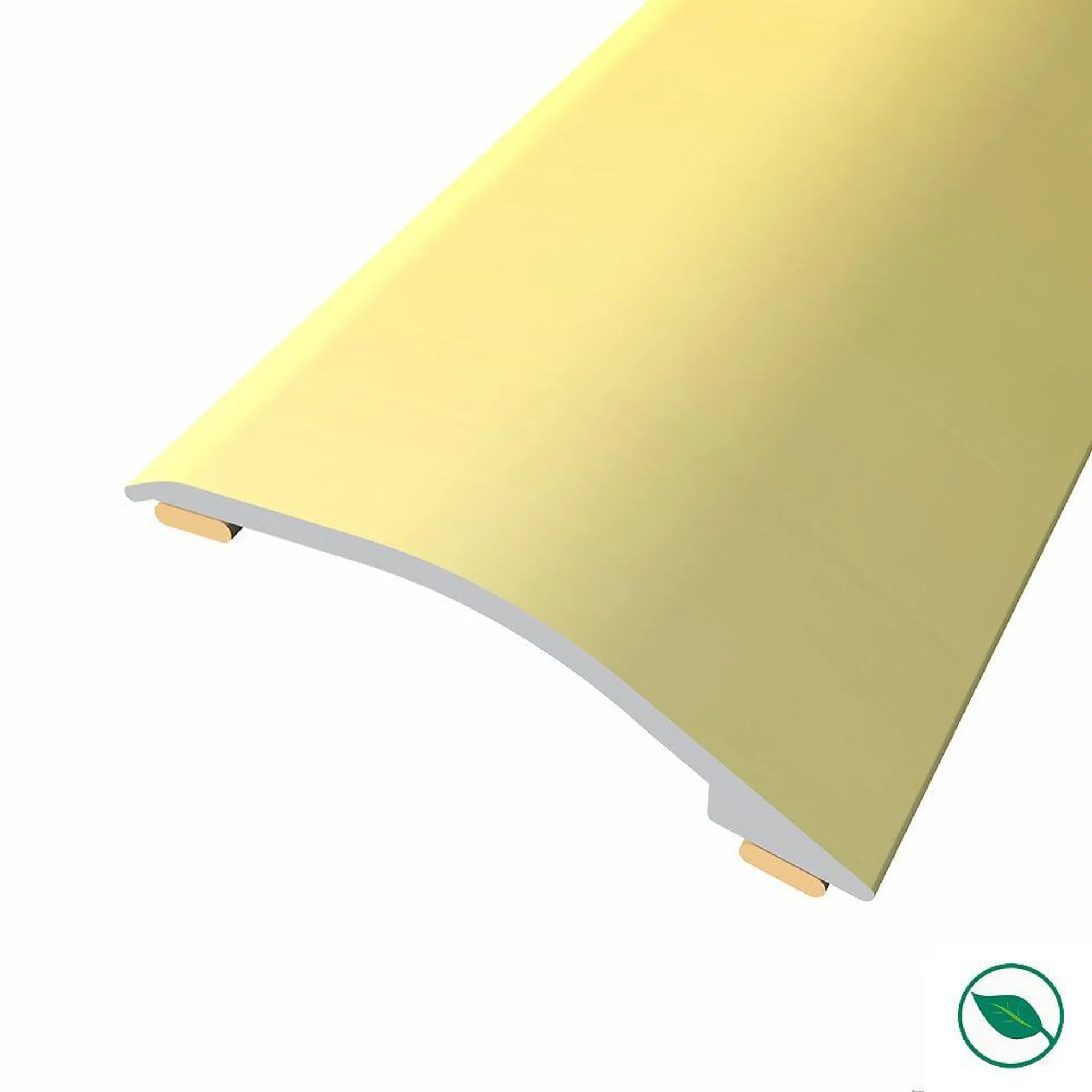 barre de seuil adhésive différence niveau aluminium coloris (04) or Long 90 cm larg 3,8cm Ht 1,2cm