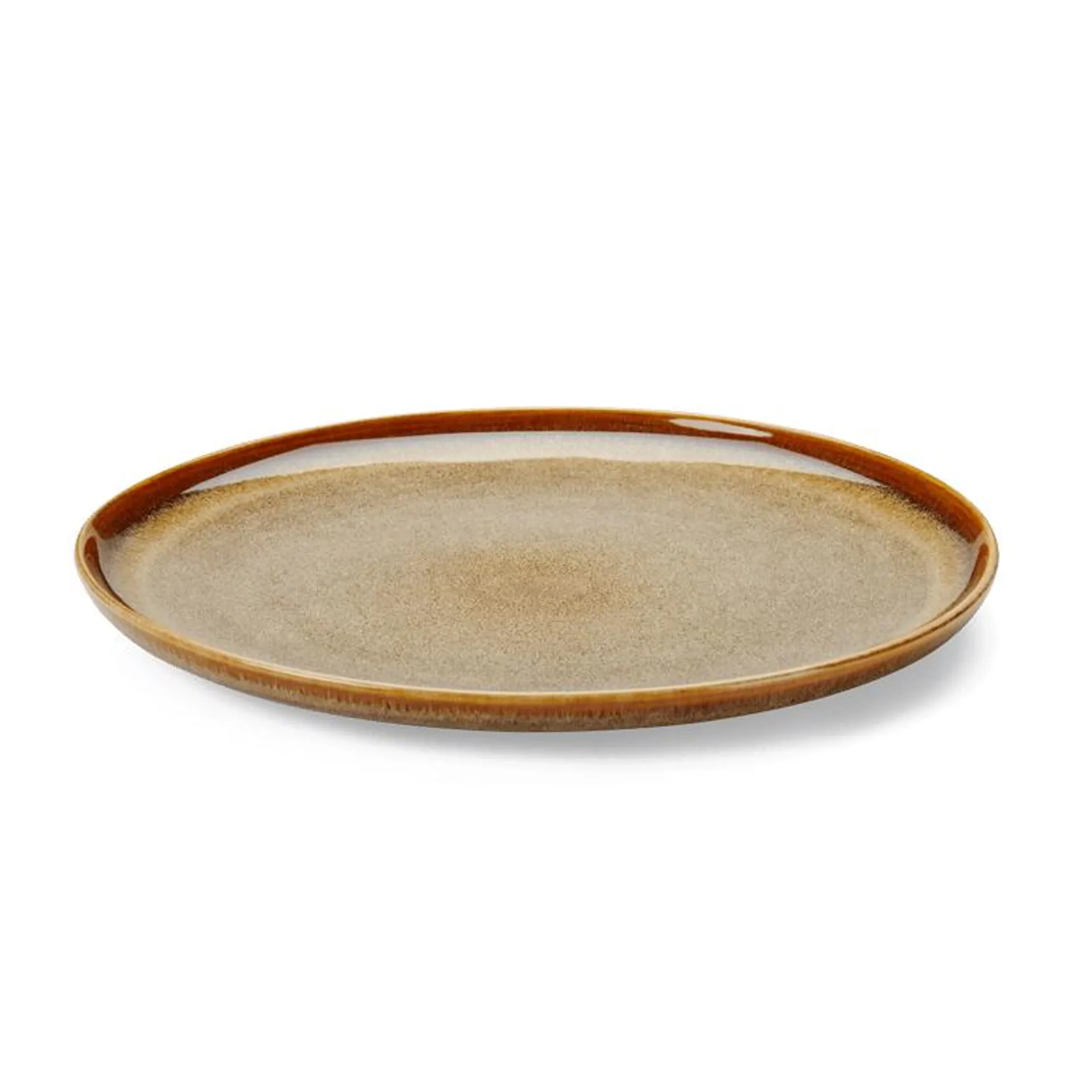 COZY BROWN Assiette brun - set de 4